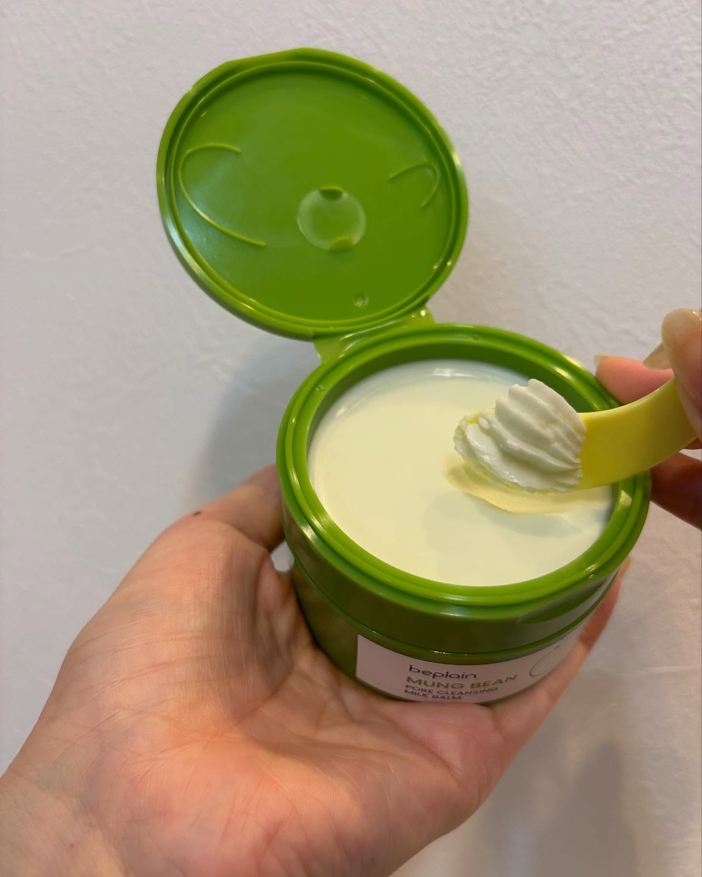 緑豆毛穴クレンジングミルクバーム/beplain/クレンジングバームを使ったクチコミ（3枚目）