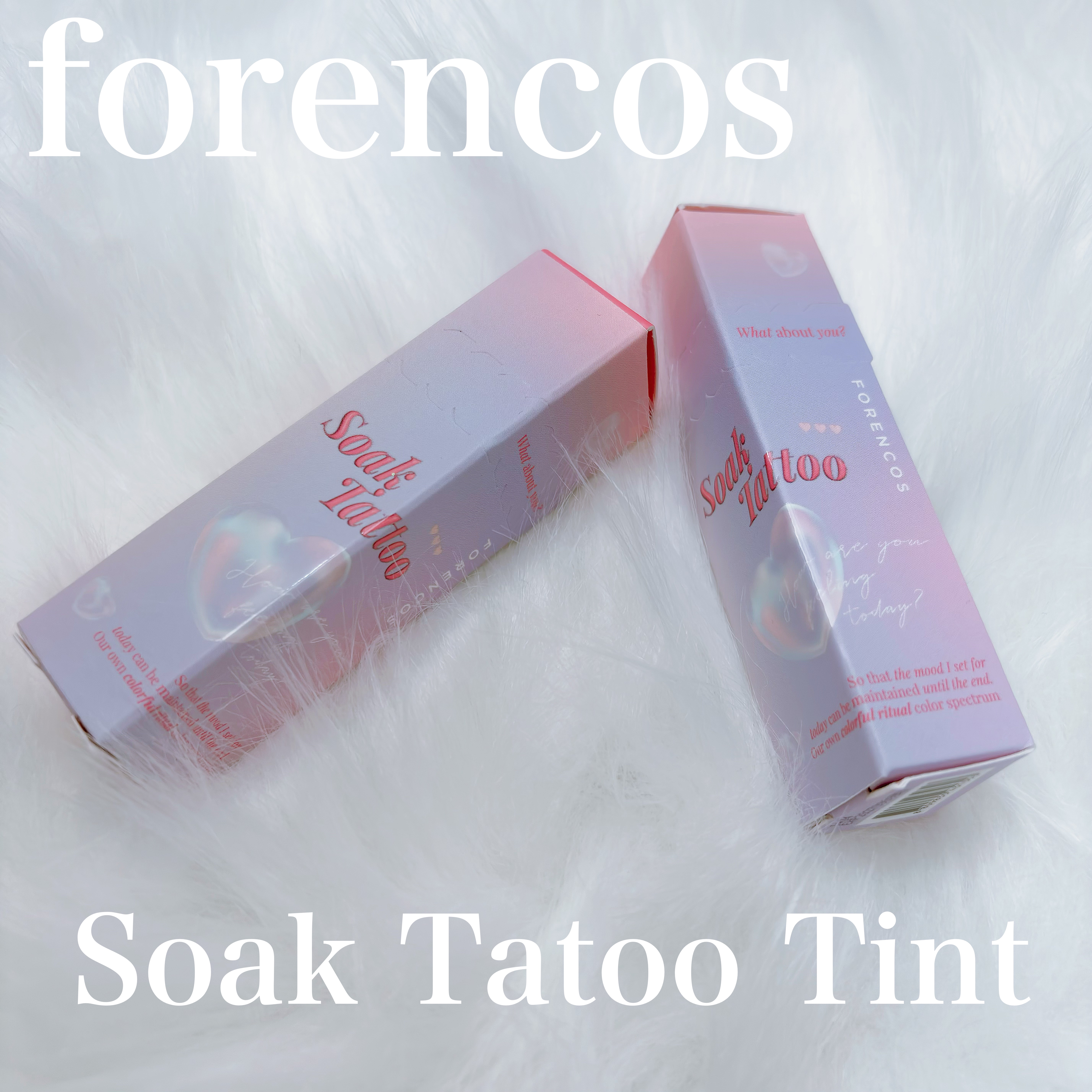 Soak Tattoo Tint 03 シュシュ/フォレンコス/リップグロスを使ったクチコミ（1枚目）