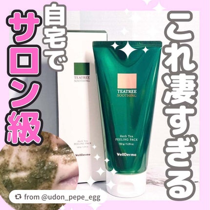 ティーツリーハーブピーリングパック/WellDerma/洗い流すパック・マスクを使ったクチコミ(1枚目)