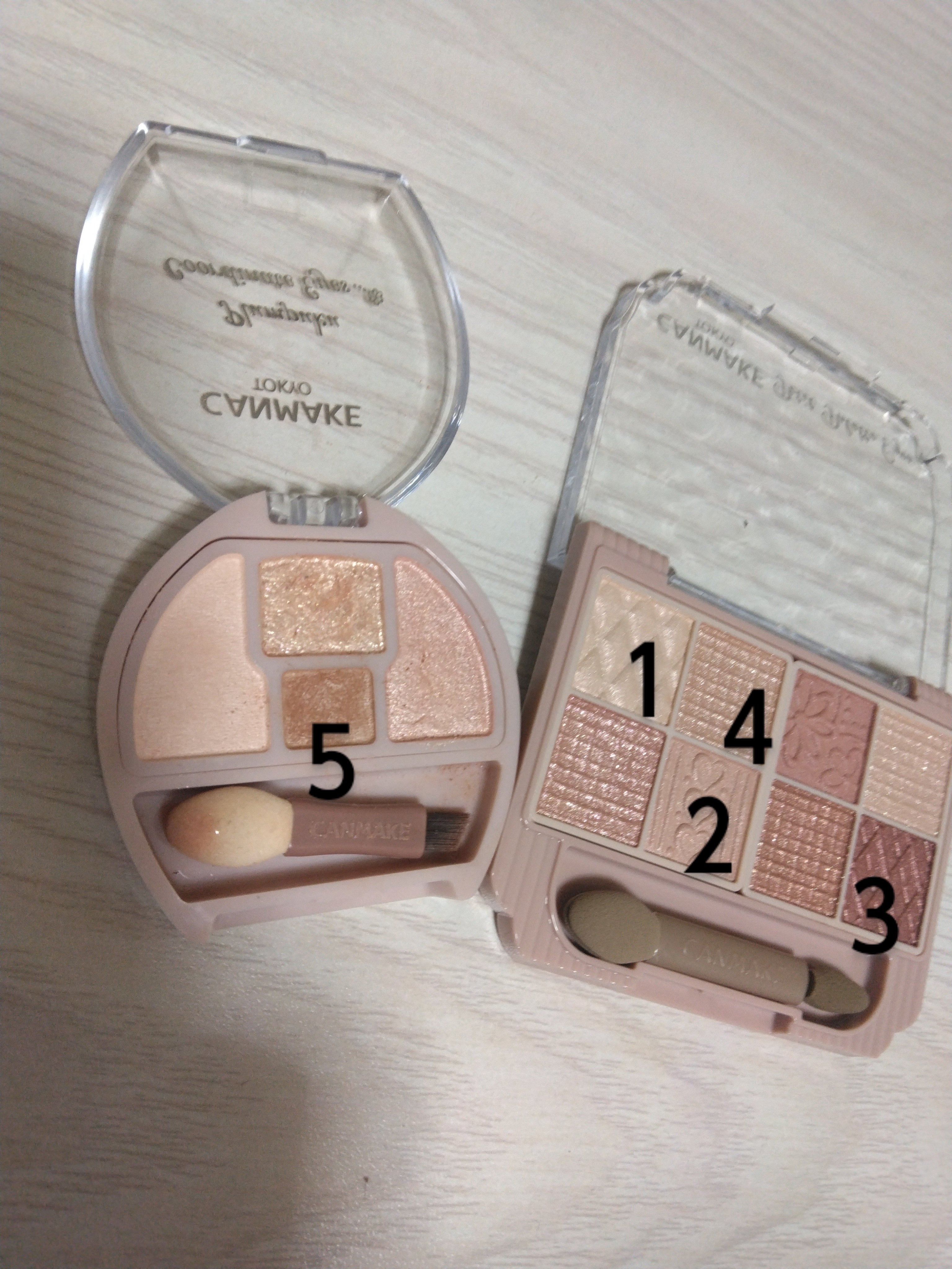 プランぷくコーデアイズ/キャンメイク/パウダーアイシャドウを使ったクチコミ（2枚目）