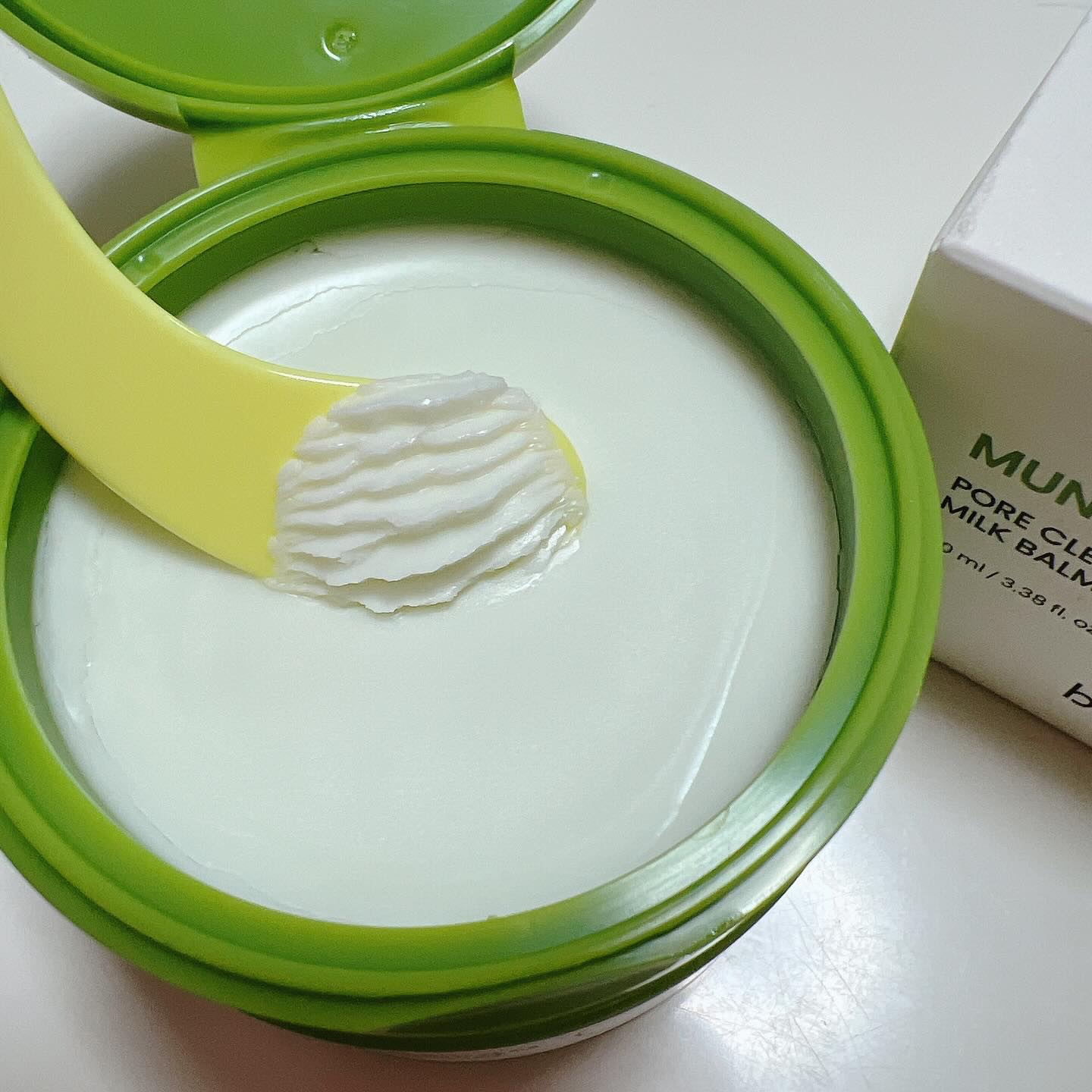 緑豆毛穴クレンジングミルクバーム/beplain/クレンジングバームを使ったクチコミ（3枚目）