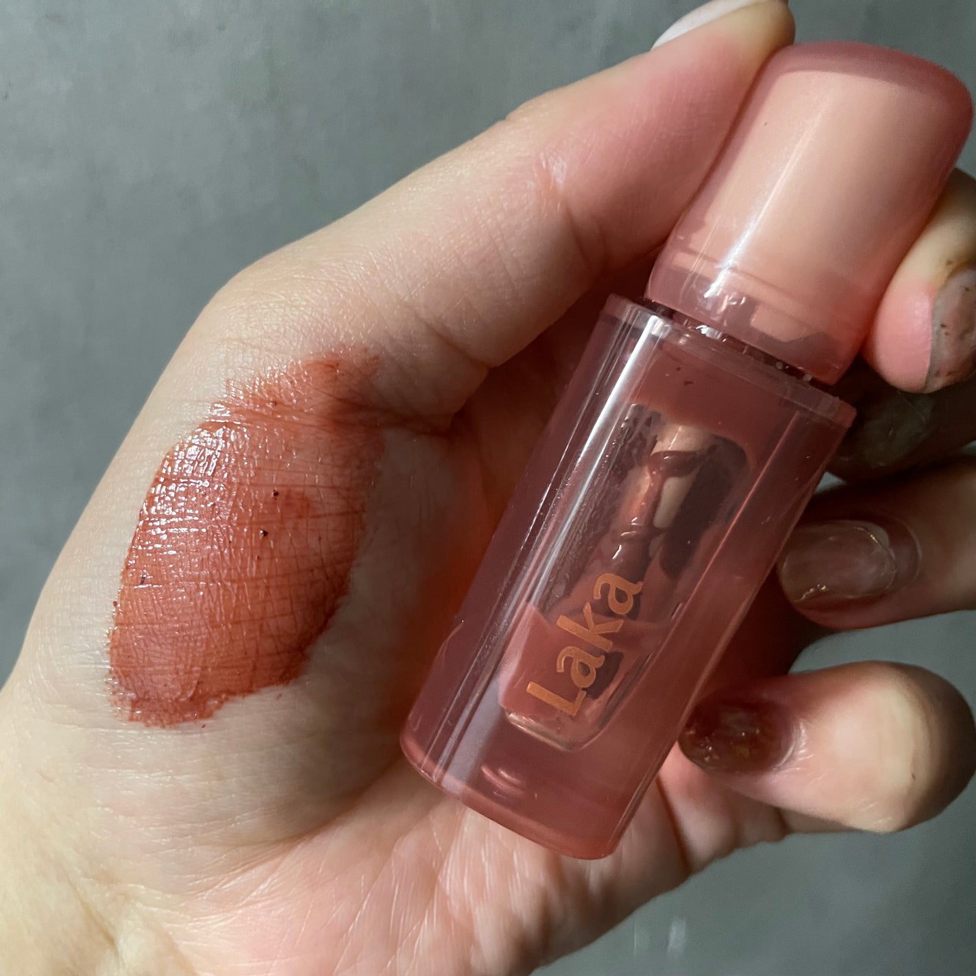ジェリーイングヌードグロス/Laka/リップグロスを使ったクチコミ(1枚目)