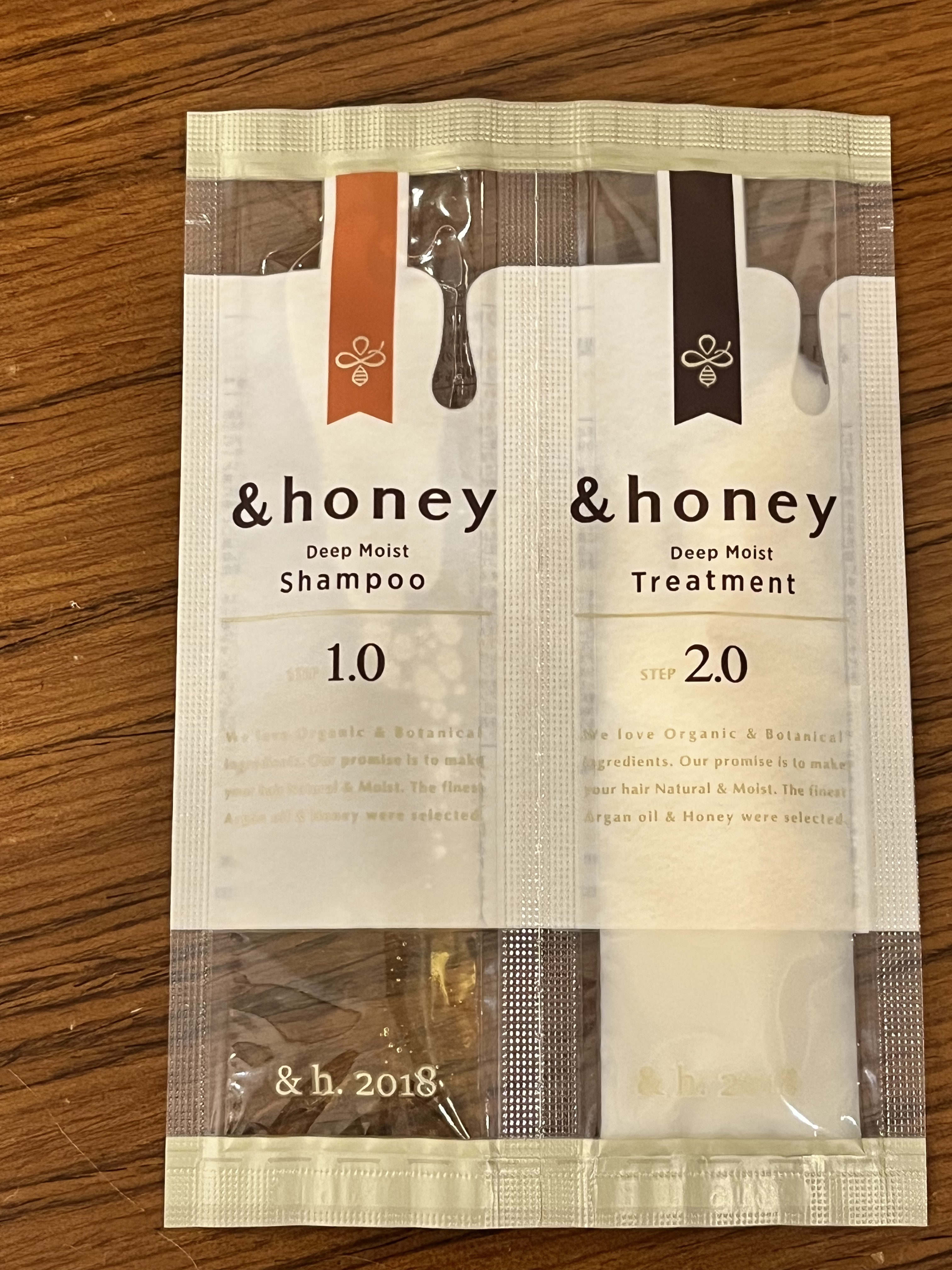 ディープモイスト シャンプー1.0／ヘアトリートメント2.0 お試し（シャンプー10ml＋トリートメント10g）/&honey/市販シャンプーを使ったクチコミ（1枚目）