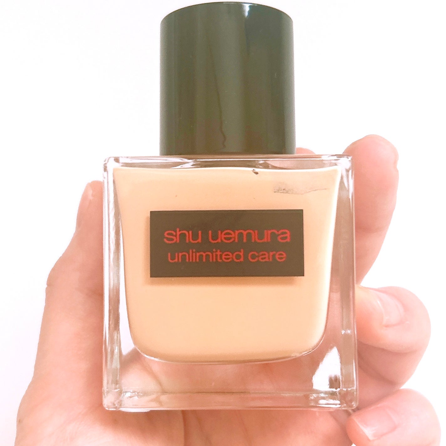 アンリミテッド ケア ツヤ セラム ファンデーション/shu uemura/リキッドファンデーションを使ったクチコミ(2枚目)