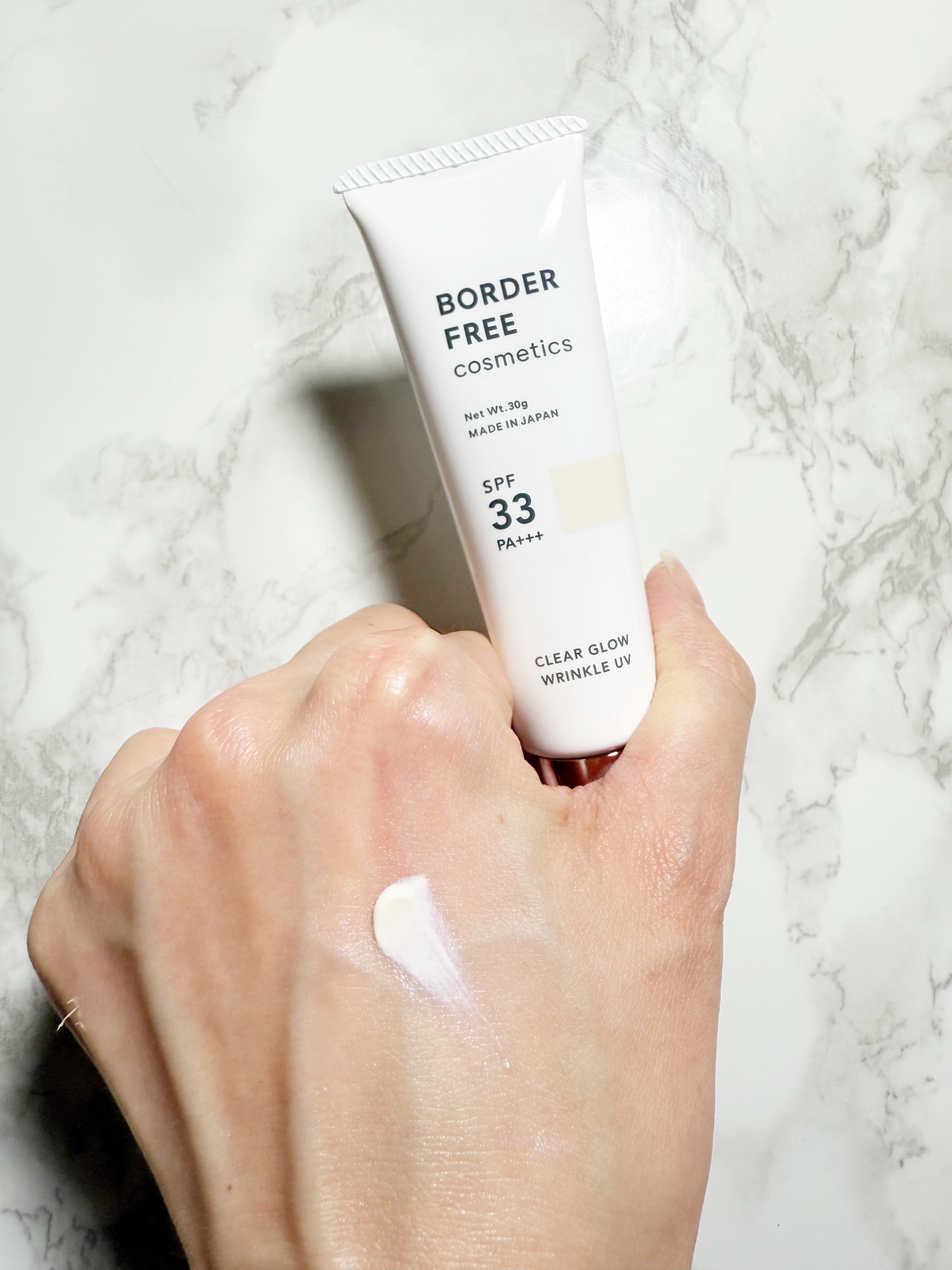 クリアグロウリンクルUV/BORDER FREE cosmetics/日焼け止め・UVケアを使ったクチコミ（3枚目）