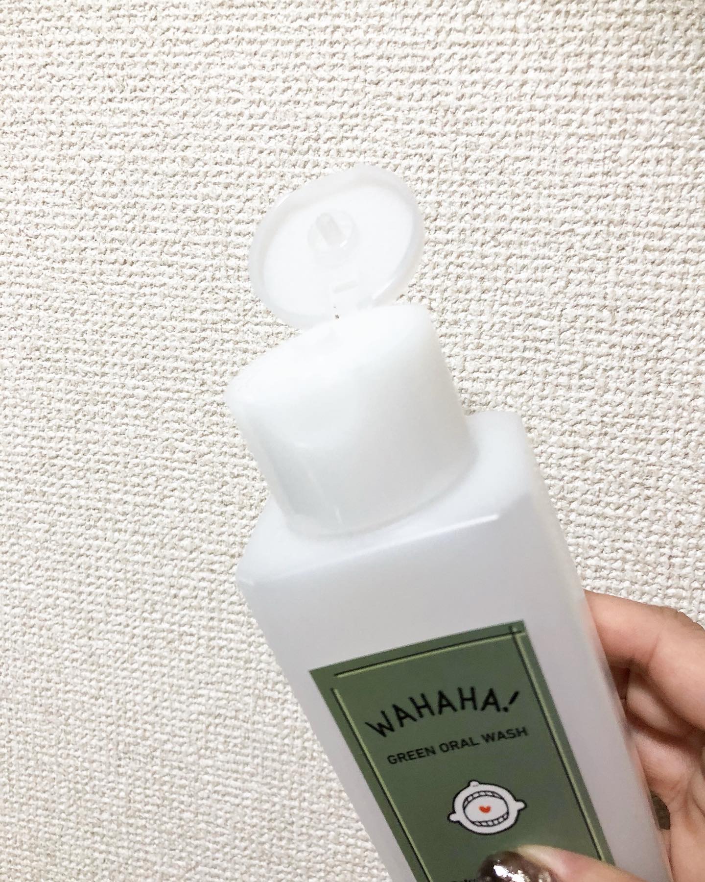WAHAHA グリーンオーラルウォッシュ/nijiCREATION/マウスウォッシュ・スプレーを使ったクチコミ（2枚目）