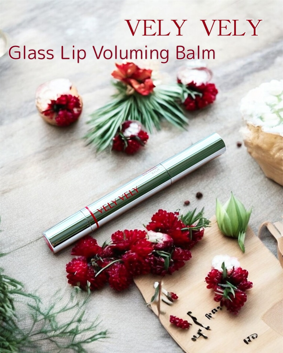 グラスリップボリューミングバーム/VELY VELY/リップバームを使ったクチコミ（1枚目）