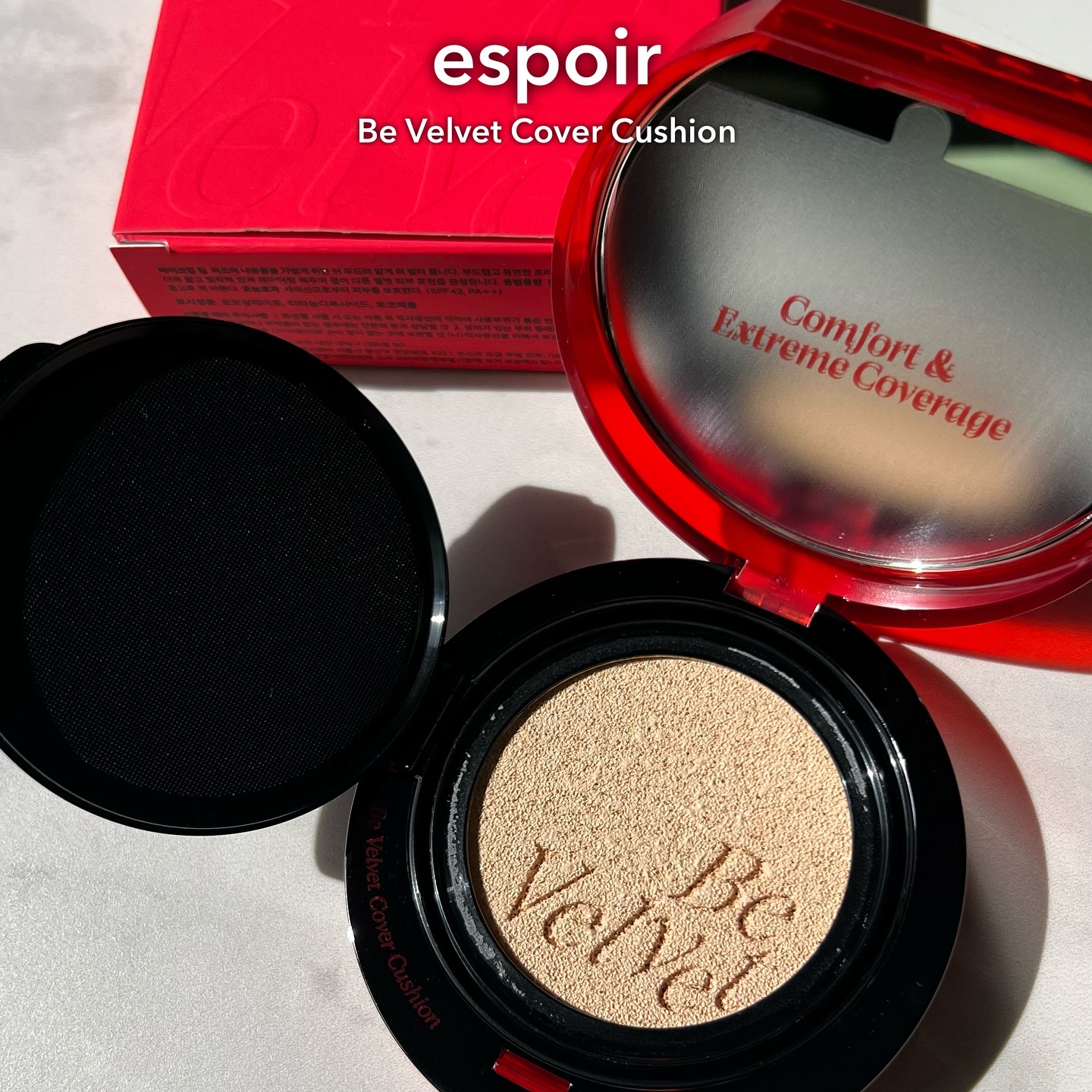 ビーベルベットカバークッション/espoir/クッションファンデーションを使ったクチコミ（2枚目）