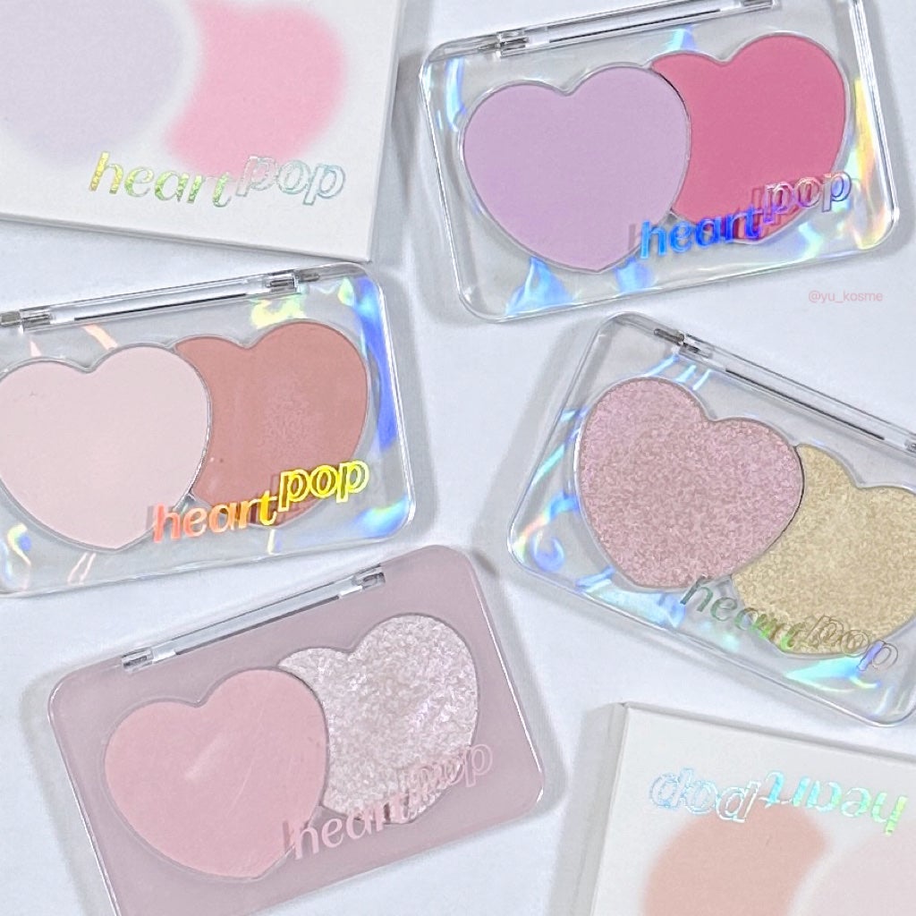 ハートポップデュオブラッシャー/ETUDE/パウダーチークを使ったクチコミ(1枚目)