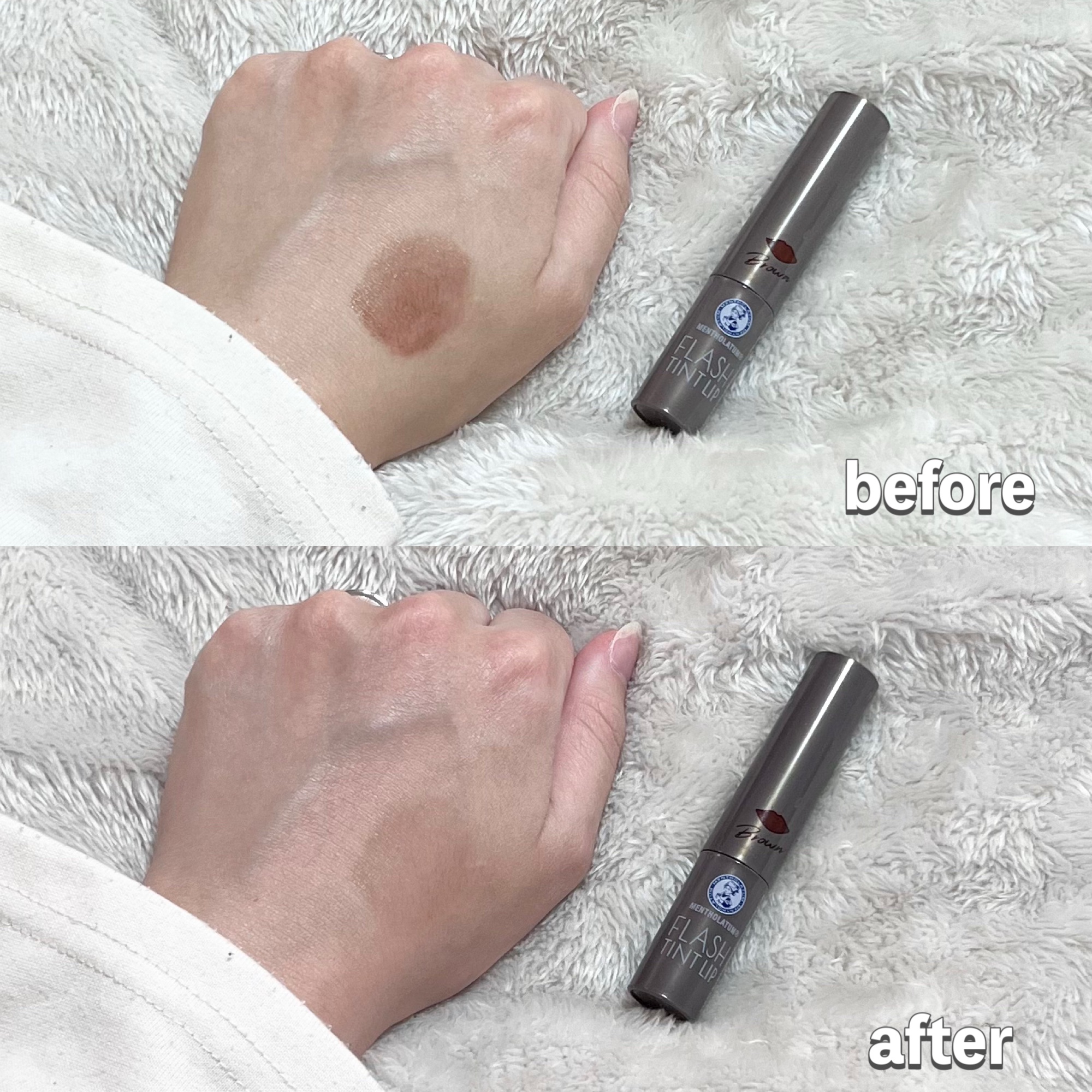 メンソレータム フラッシュティントリップ/メンソレータム/リップティントを使ったクチコミ（3枚目）