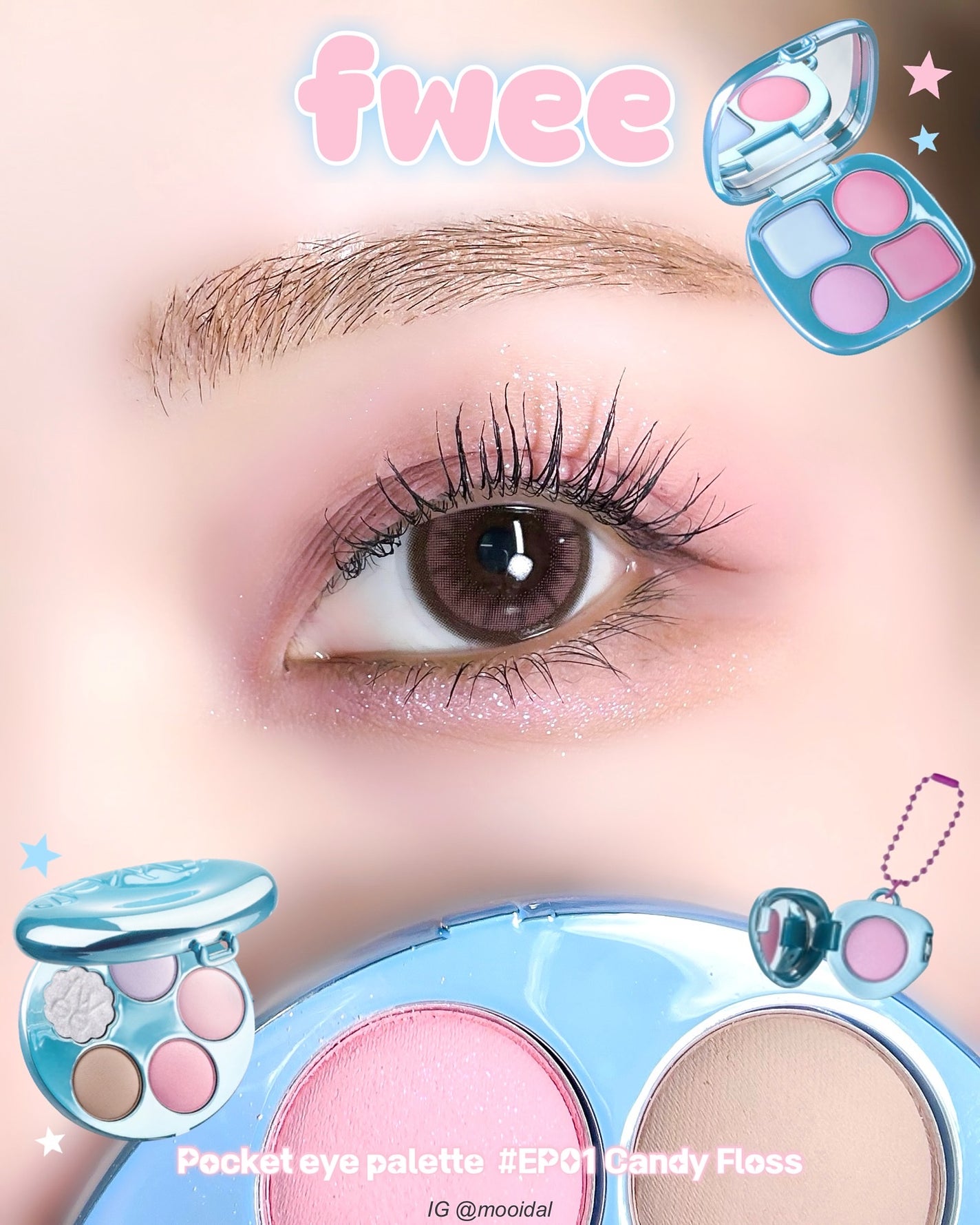 フィー ポケットアイパレット/fwee/アイシャドウパレットを使ったクチコミ(1枚目)