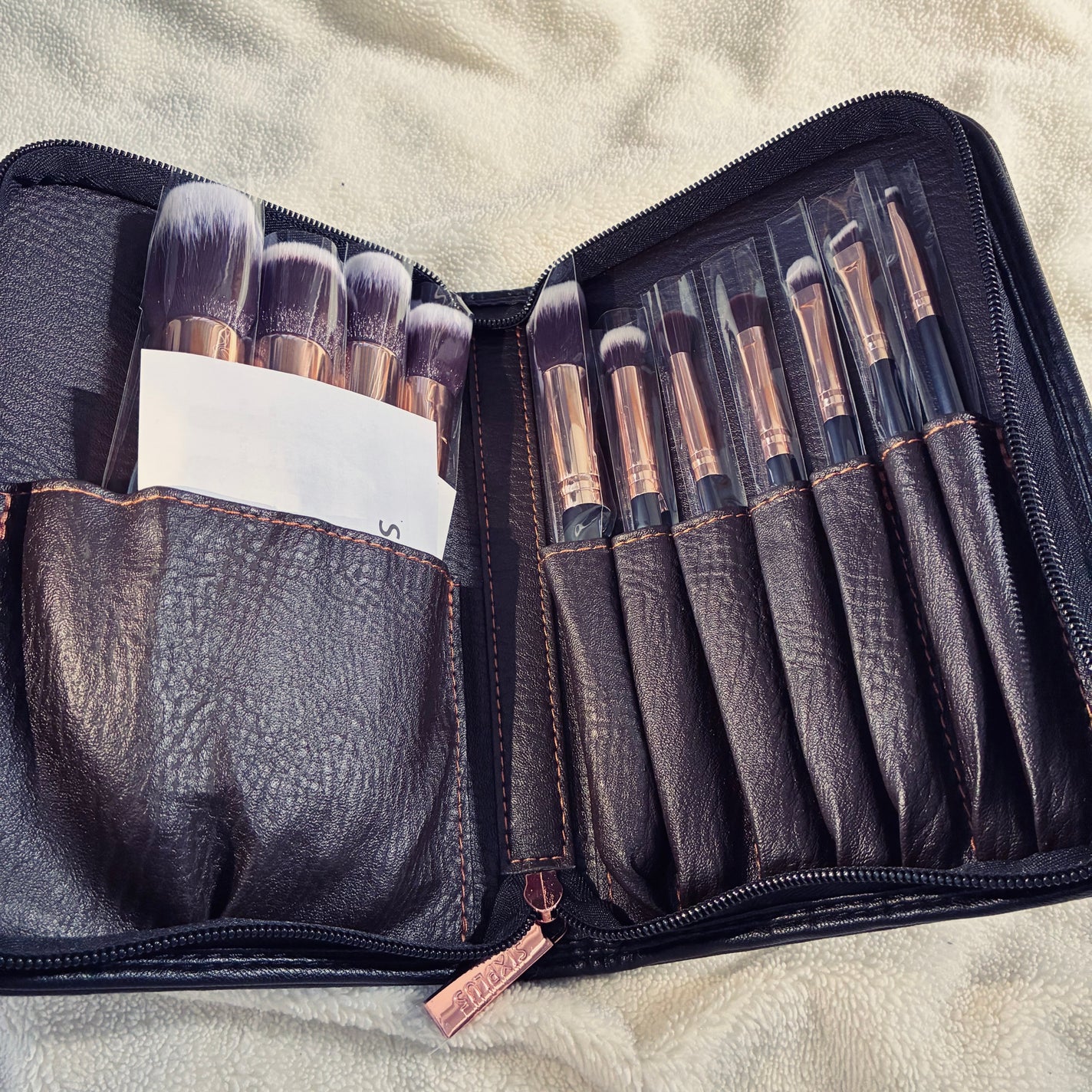 貴族のゴールド メイクブラシ11本セット 化粧ポーチ付き/SIXPLUS/メイクブラシを使ったクチコミ(1枚目)