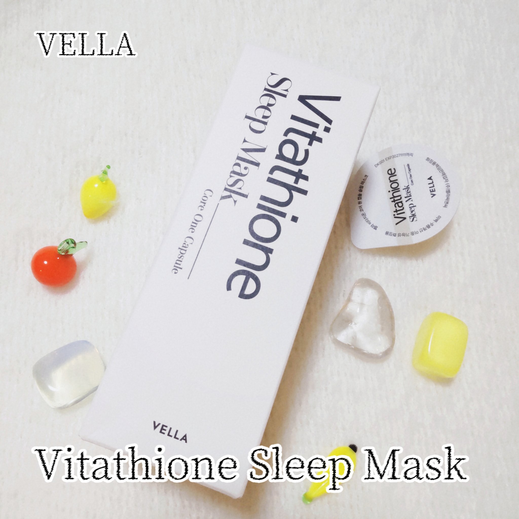 ビタチオンコアワンスリープマスク/VELLA/フェイスクリームを使ったクチコミ（1枚目）