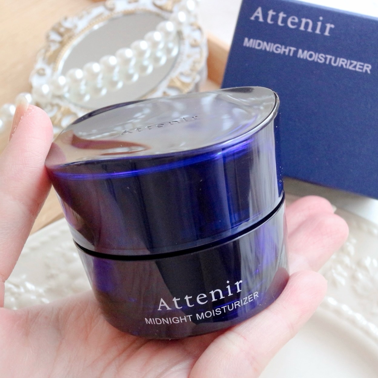 アテニア ミッドナイトモイスチャライザー/アテニア/フェイスクリームを使ったクチコミ（3枚目）