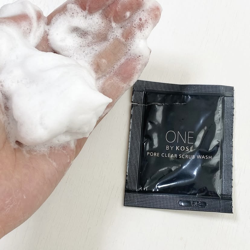 ポアクリア スクラブ ウォッシュ/ONE BY KOSE/洗顔フォームを使ったクチコミ（3枚目）