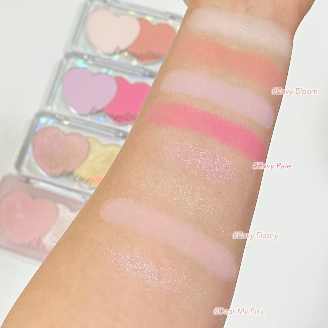 ハートポップデュオブラッシャー/ETUDE/パウダーチークを使ったクチコミ（2枚目）