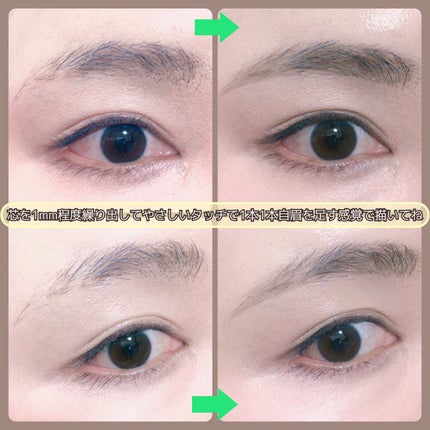 ブロウラッシュEX ウルトラスキニーペンシルブロウ N/ブロウラッシュ/アイブロウペンシルを使ったクチコミ(4枚目)