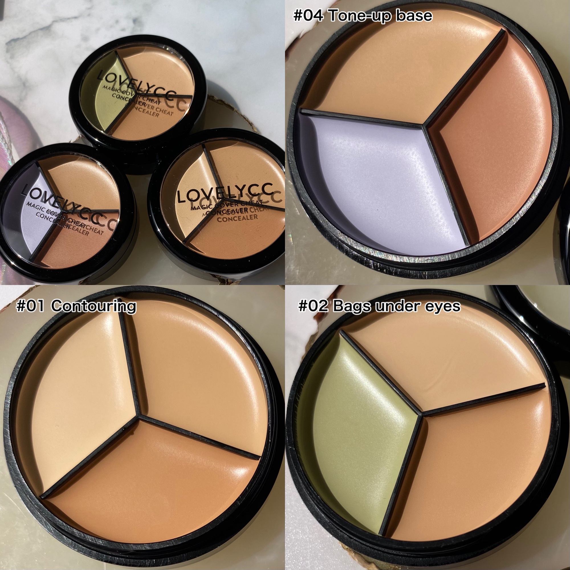 lovelycc マジックカバーチートコンシーラー/LOVELYCC/パレットコンシーラーを使ったクチコミ（3枚目）