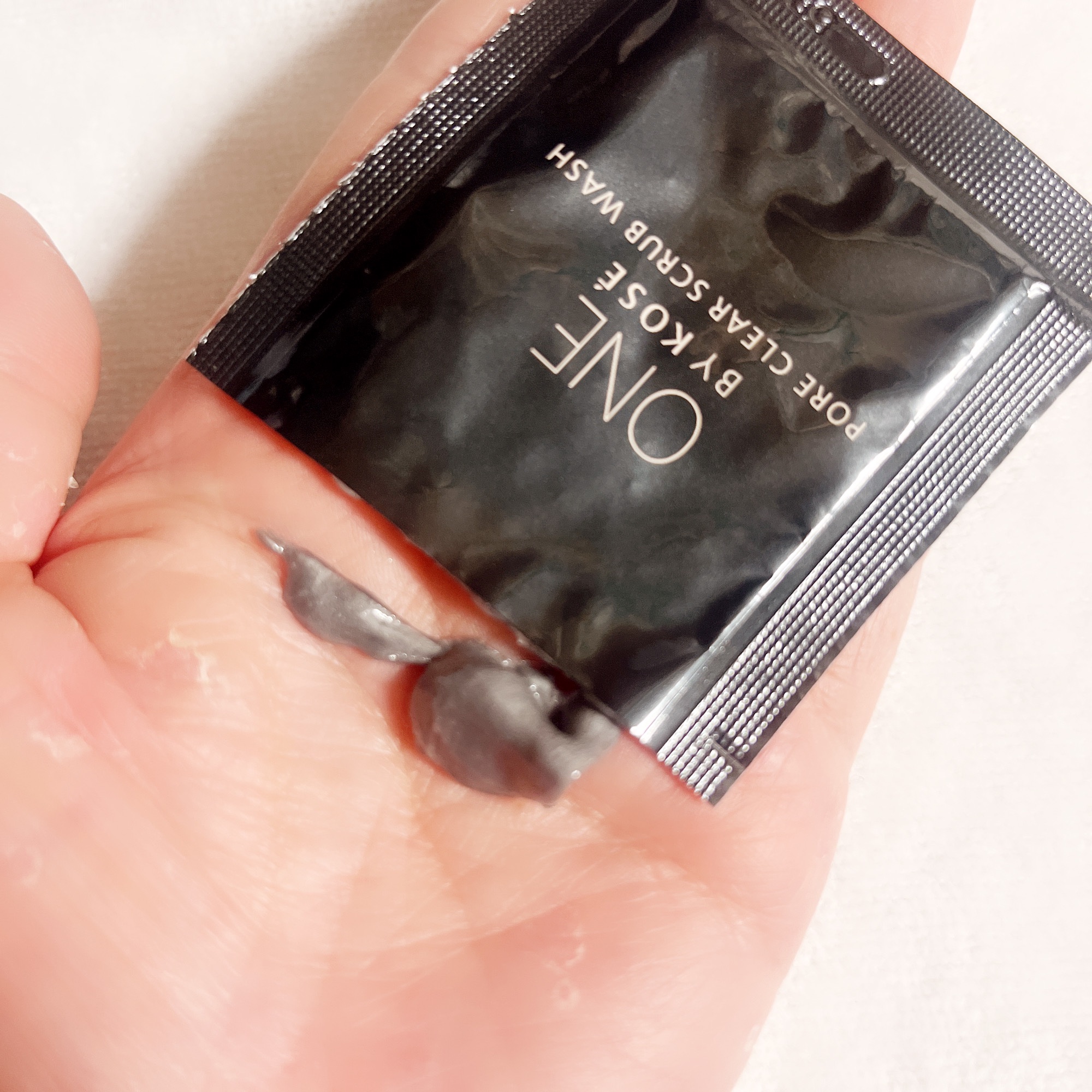 ポアクリア スクラブ ウォッシュ/ONE BY KOSE/洗顔フォームを使ったクチコミ（2枚目）