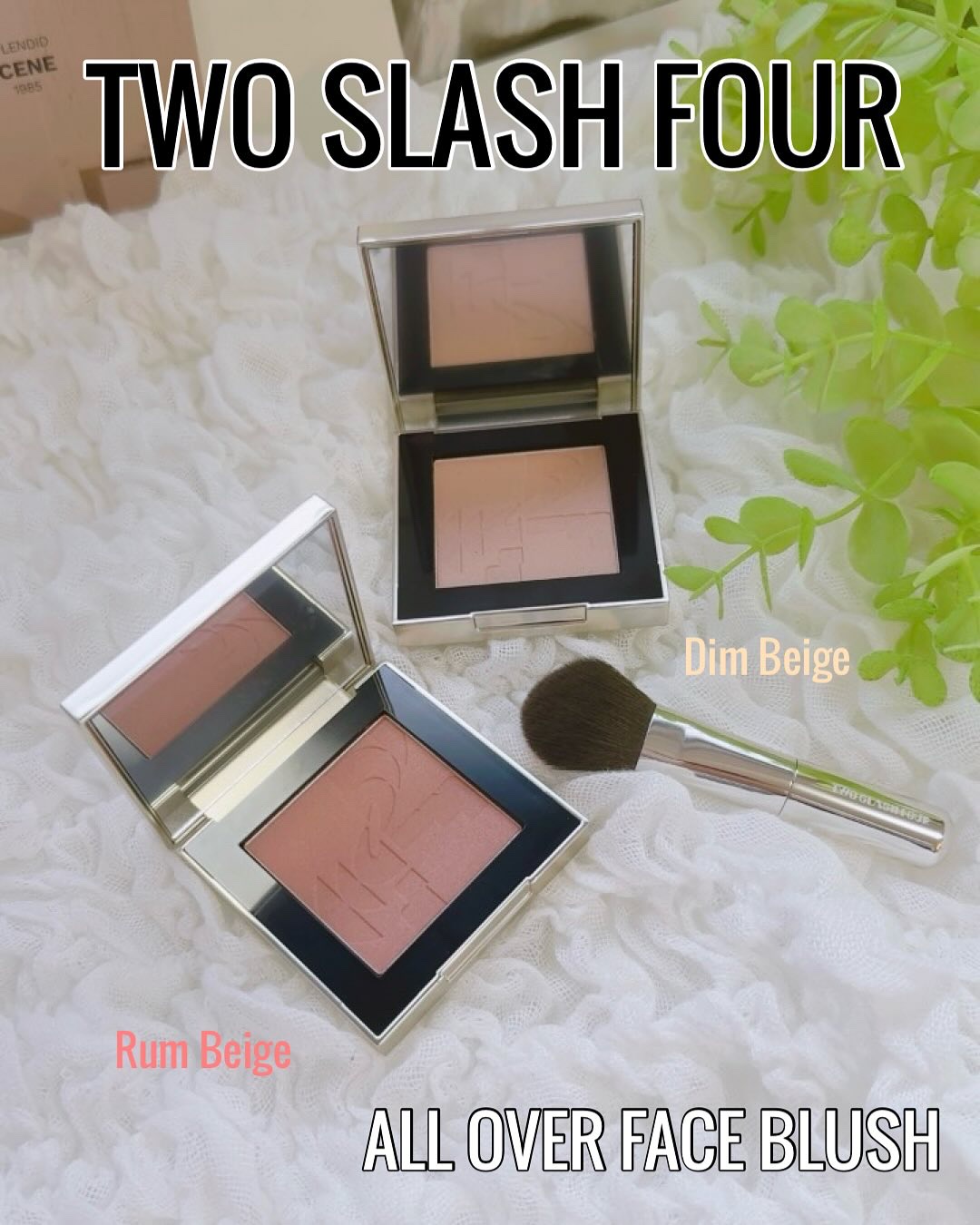 オールオーバーフェイスブラッシュ/TWO SLASH FOUR/パウダーチークを使ったクチコミ（1枚目）