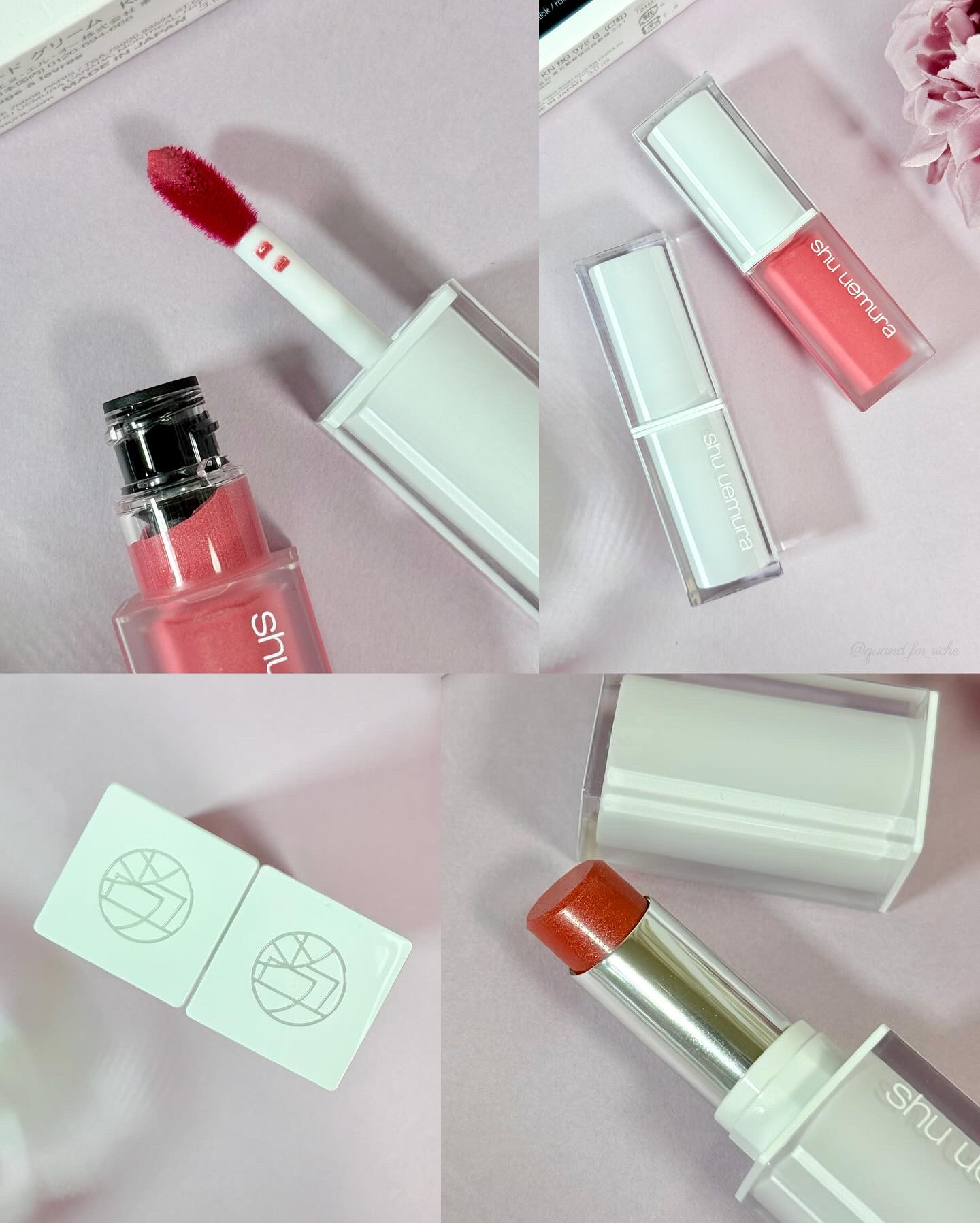 キヌケアグローアップ グリーム/shu uemura/口紅を使ったクチコミ（3枚目）