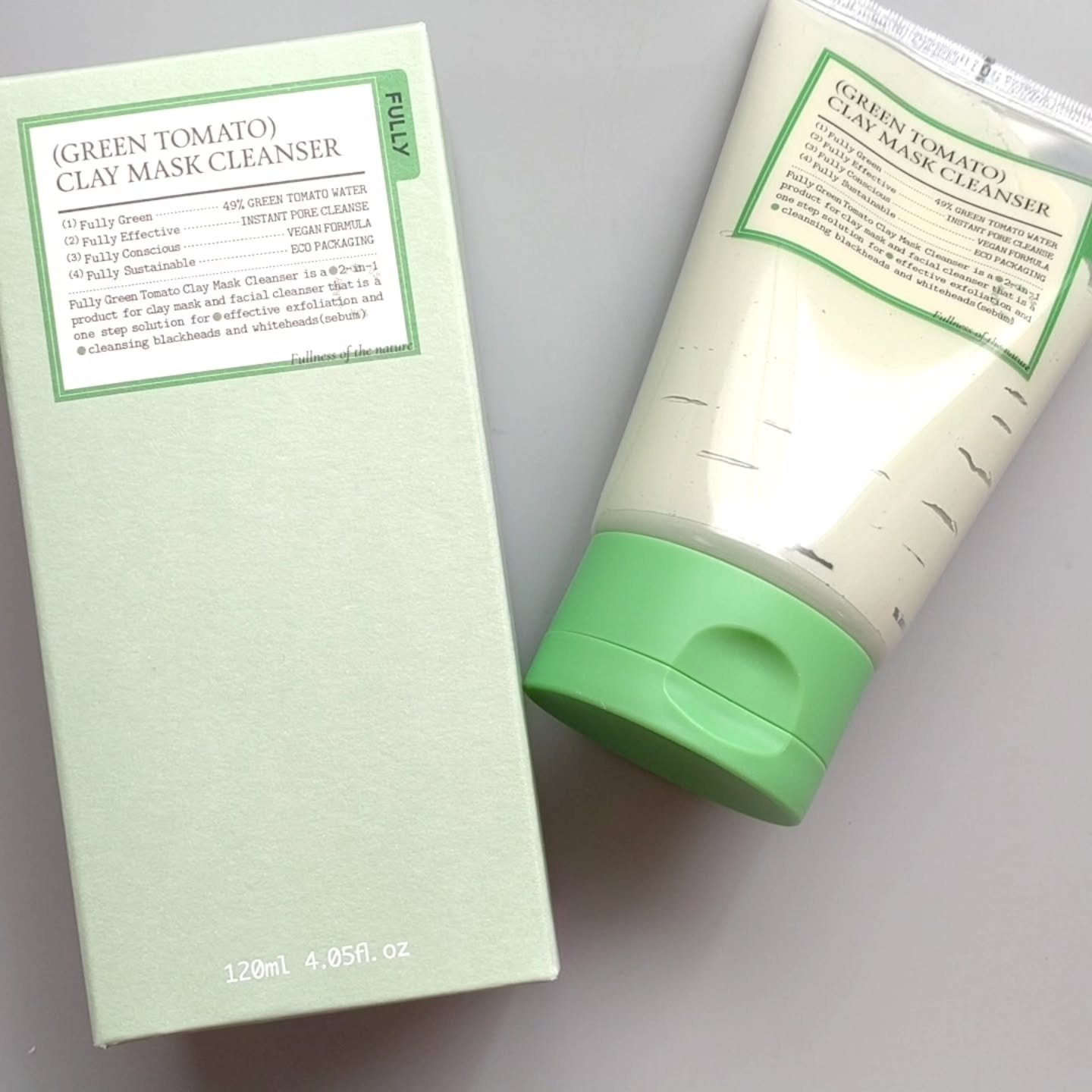グリーントマトクレイマスククレンザー/FULLY/洗い流すパック・マスクを使ったクチコミ（1枚目）