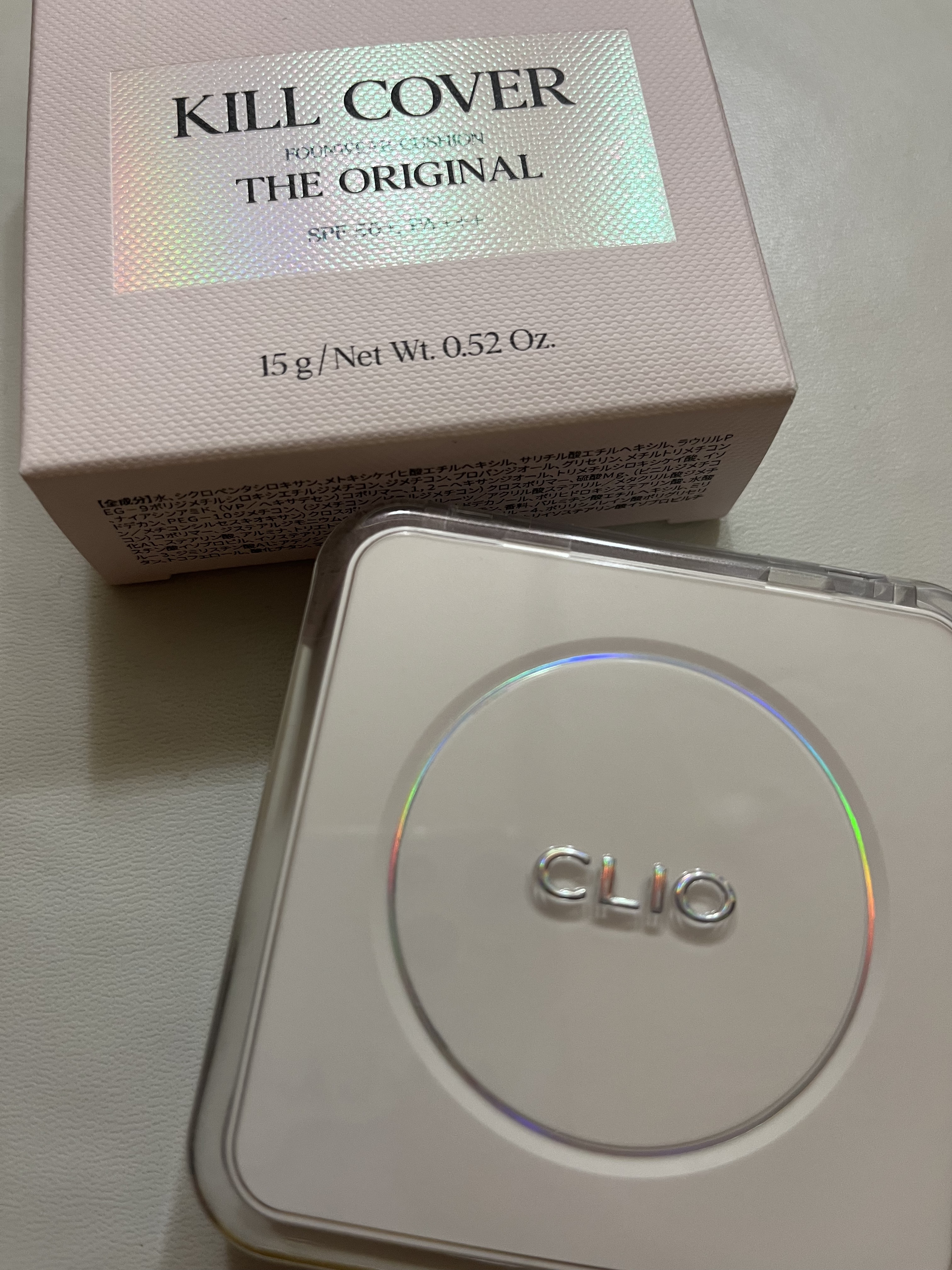 キル カバー ファンウェア クッション ザ オリジナル/CLIO/クッションファンデーションを使ったクチコミ（1枚目）