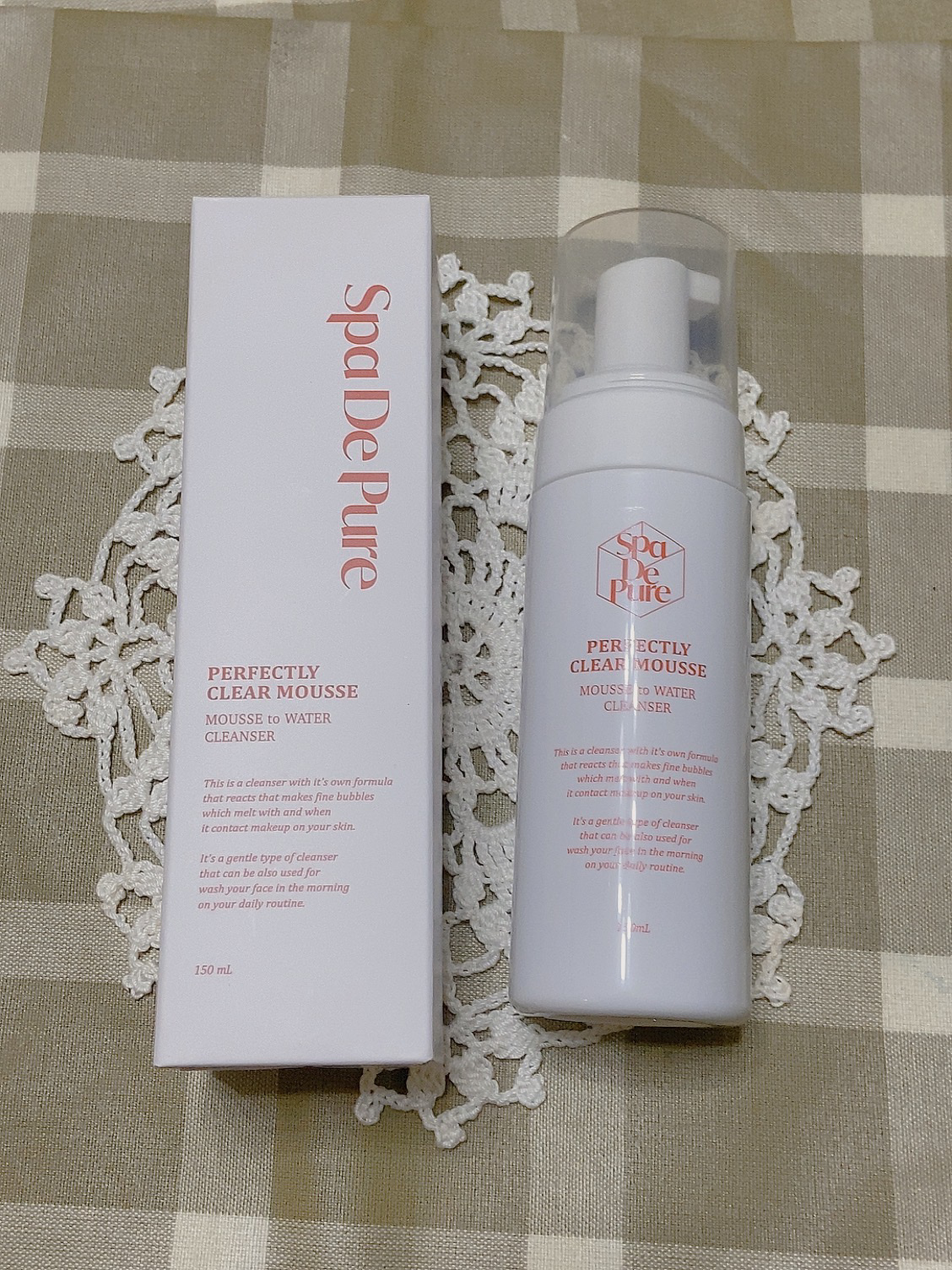 肌ナチュール 炭酸ホワイトクレンジングのクチコミ「スパドゥピュア パーフェクトリークリアムース
（クレンジングムース） 150ml 

泡は滑ら.....」（1枚目）