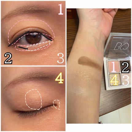 THE アイパレR/b idol/アイシャドウパレットを使ったクチコミ(3枚目)