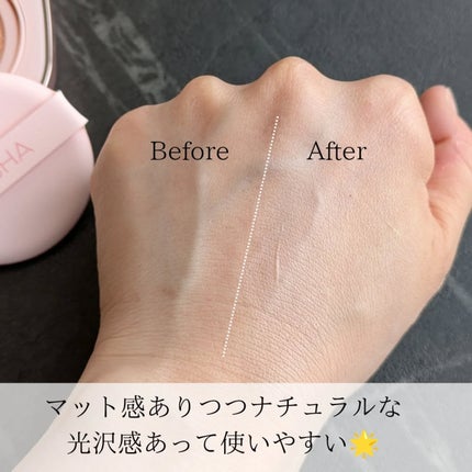 ミシャ グロウ クッション ファンデーション(ルミナスカバー)/MISSHA/クッションファンデーションを使ったクチコミ(3枚目)
