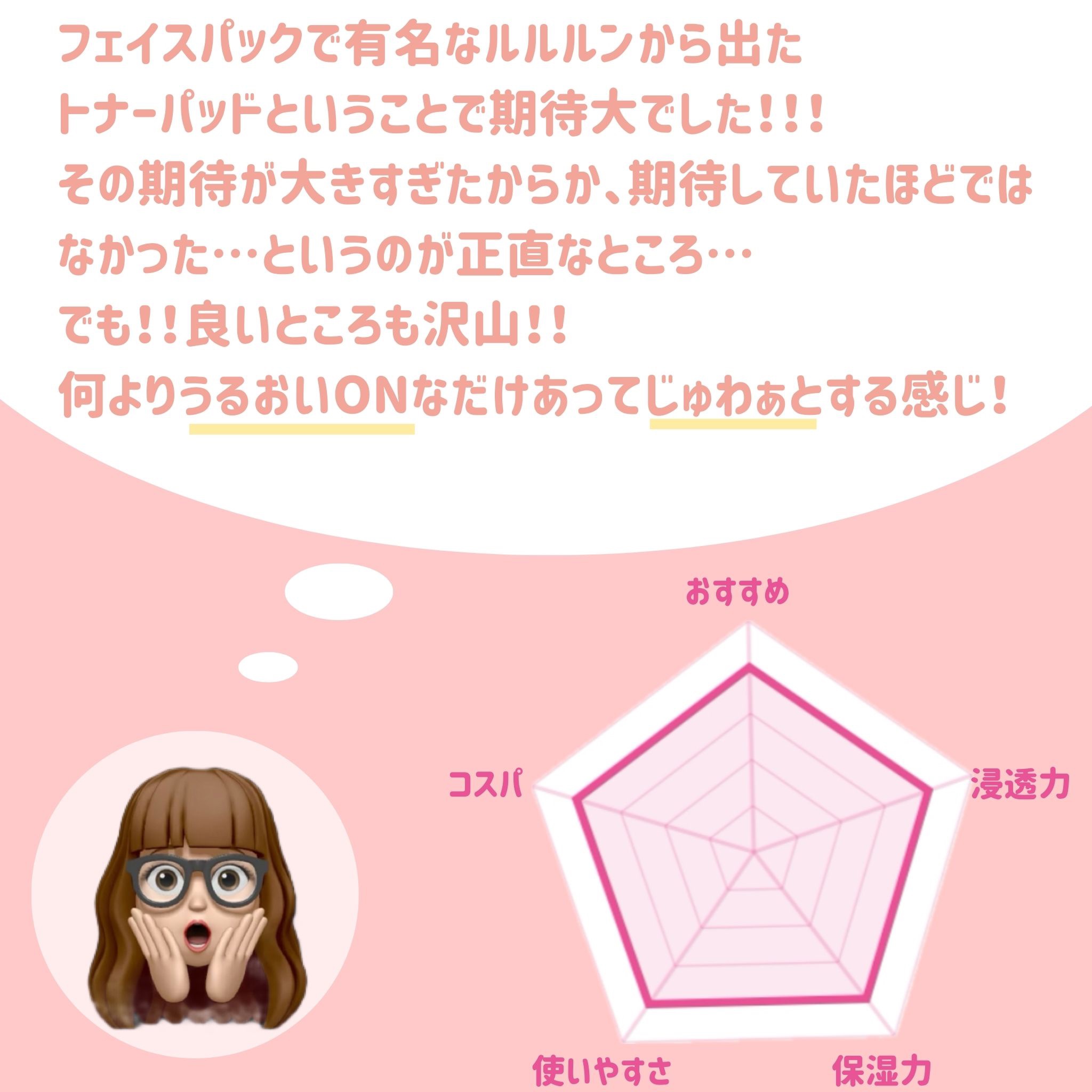 ルルルン トナーパッド うるおいON/ルルルン/トナーパッドを使ったクチコミ（3枚目）