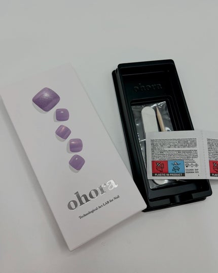 セミキュアジェルネイル(ペディキュア)/ohora/ネイルシールを使ったクチコミ(3枚目)