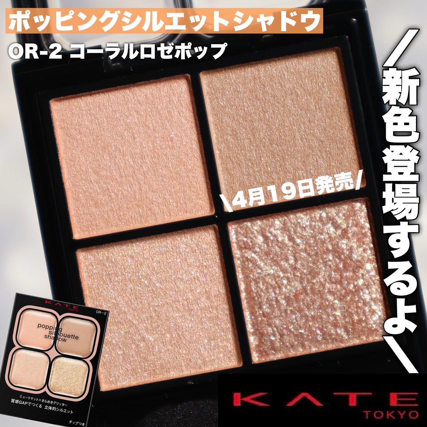 ケイト ポッピングシルエットシャドウ/KATE/アイシャドウパレットを使ったクチコミ（1枚目）