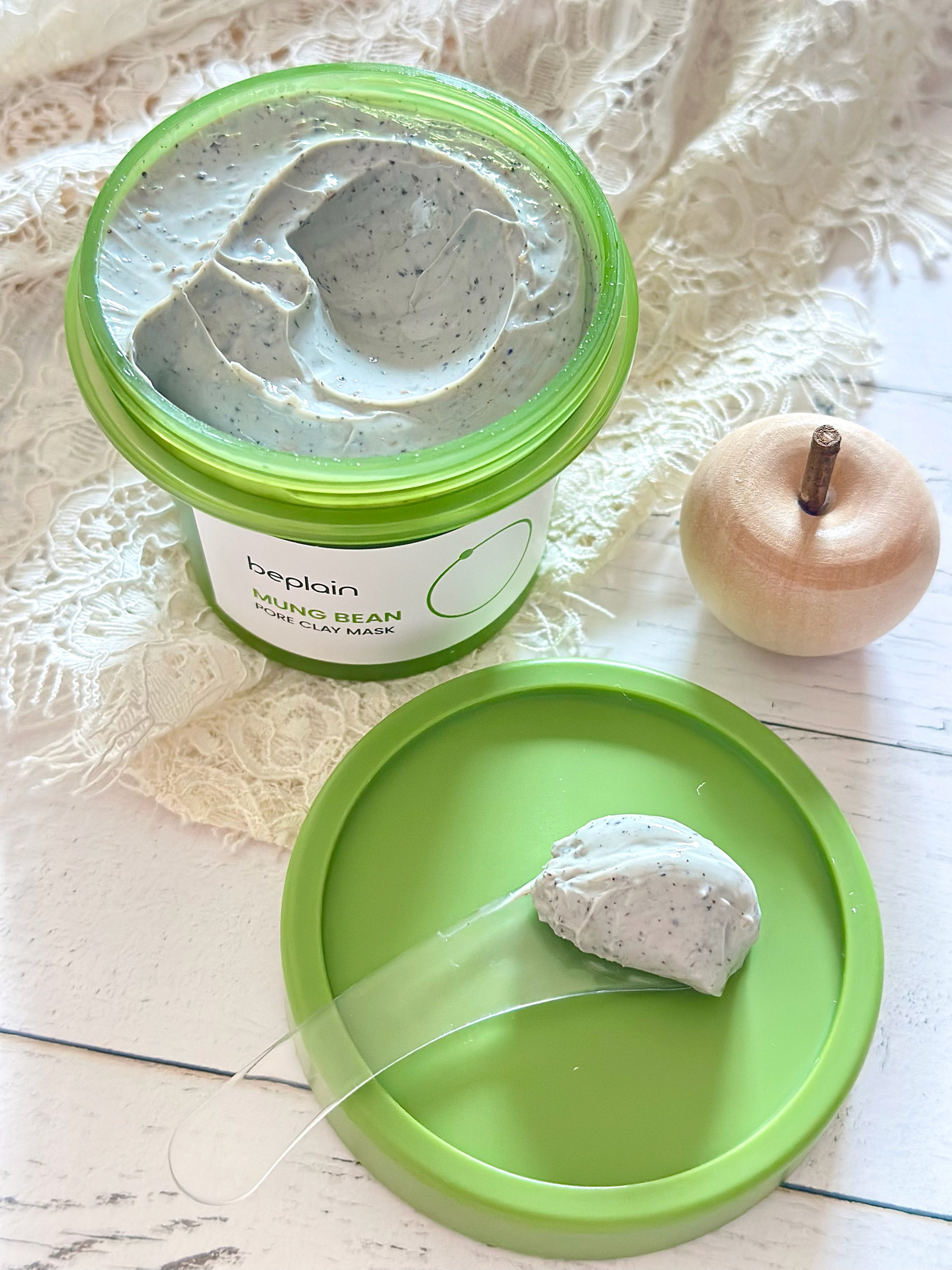 緑豆毛穴クレイパック/beplain/洗い流すパック・マスクを使ったクチコミ（3枚目）