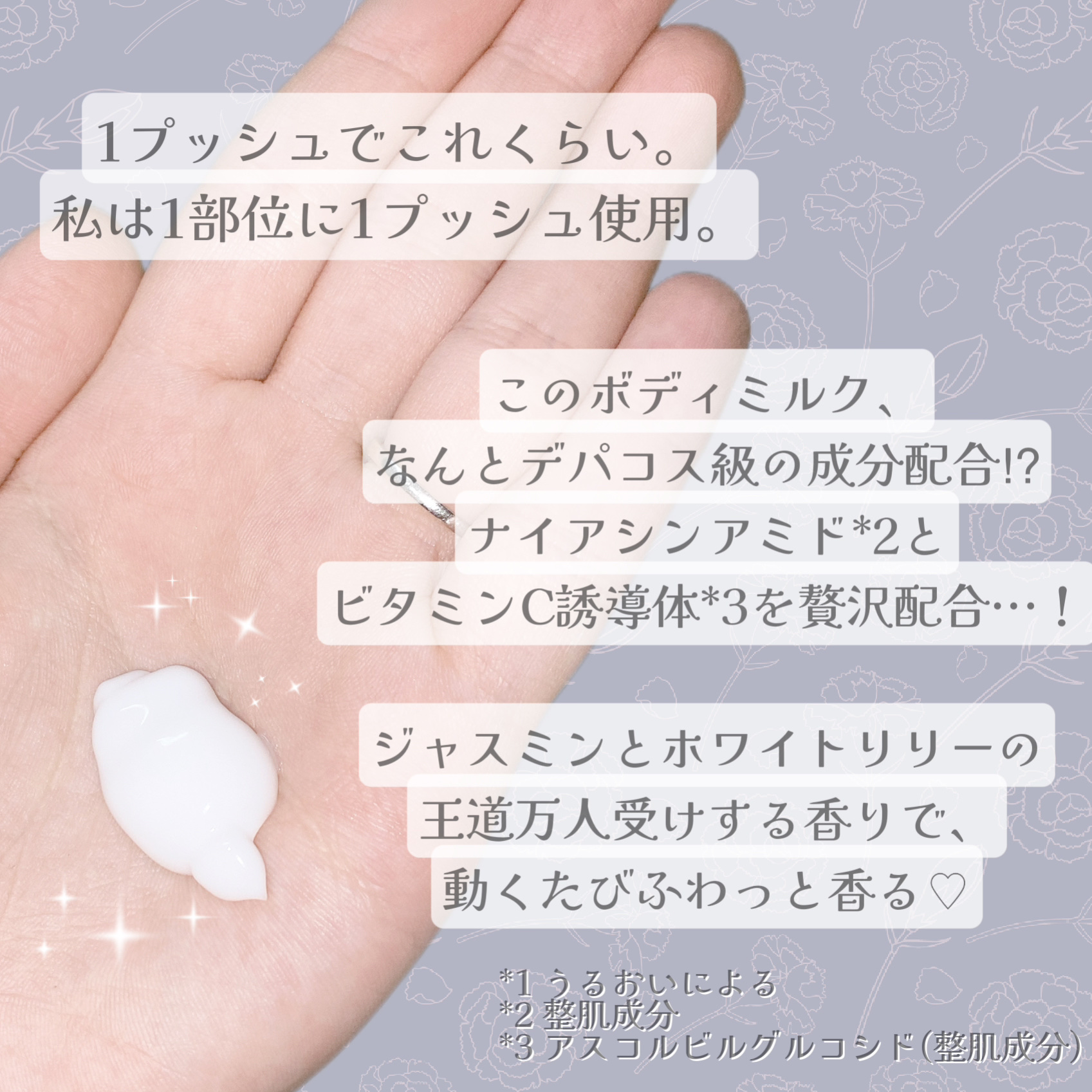 バイブラント ラディアンス　アロマミルク/ジョンソンボディケア/ボディミルクを使ったクチコミ（3枚目）