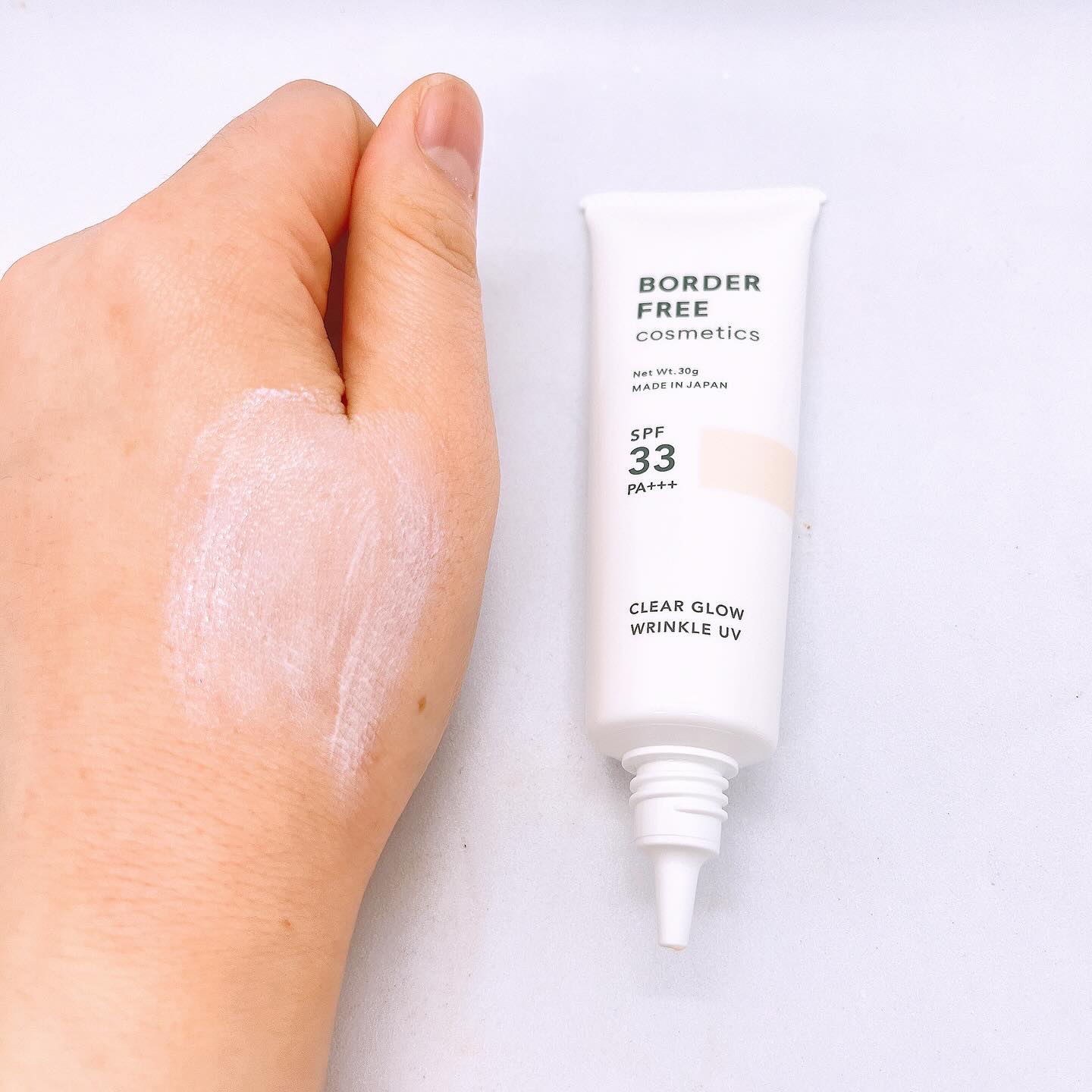 クリアグロウリンクルUV/BORDER FREE cosmetics/日焼け止め・UVケアを使ったクチコミ（3枚目）