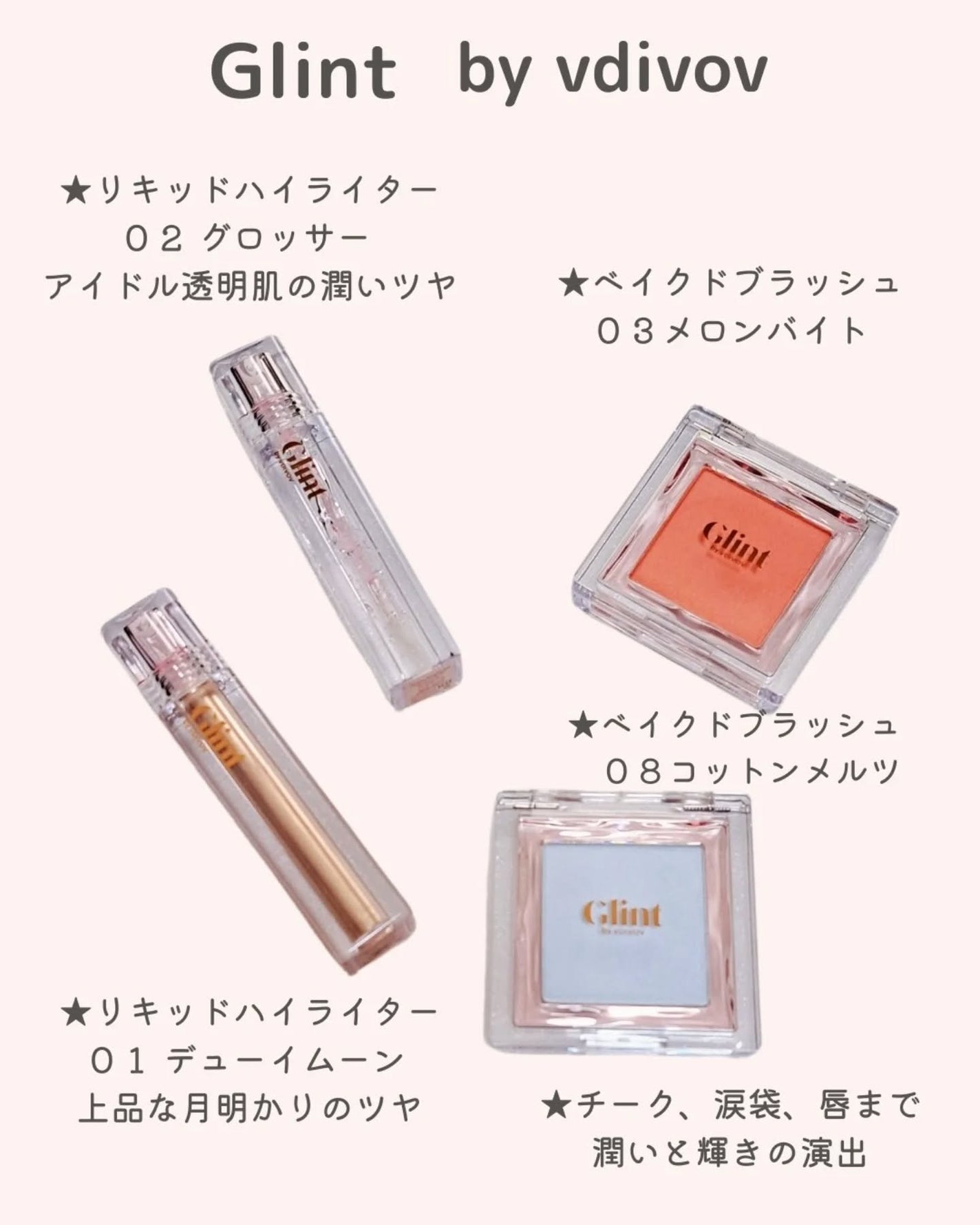 ベイクドブラッシュ/Glint/パウダーチークを使ったクチコミ(2枚目)