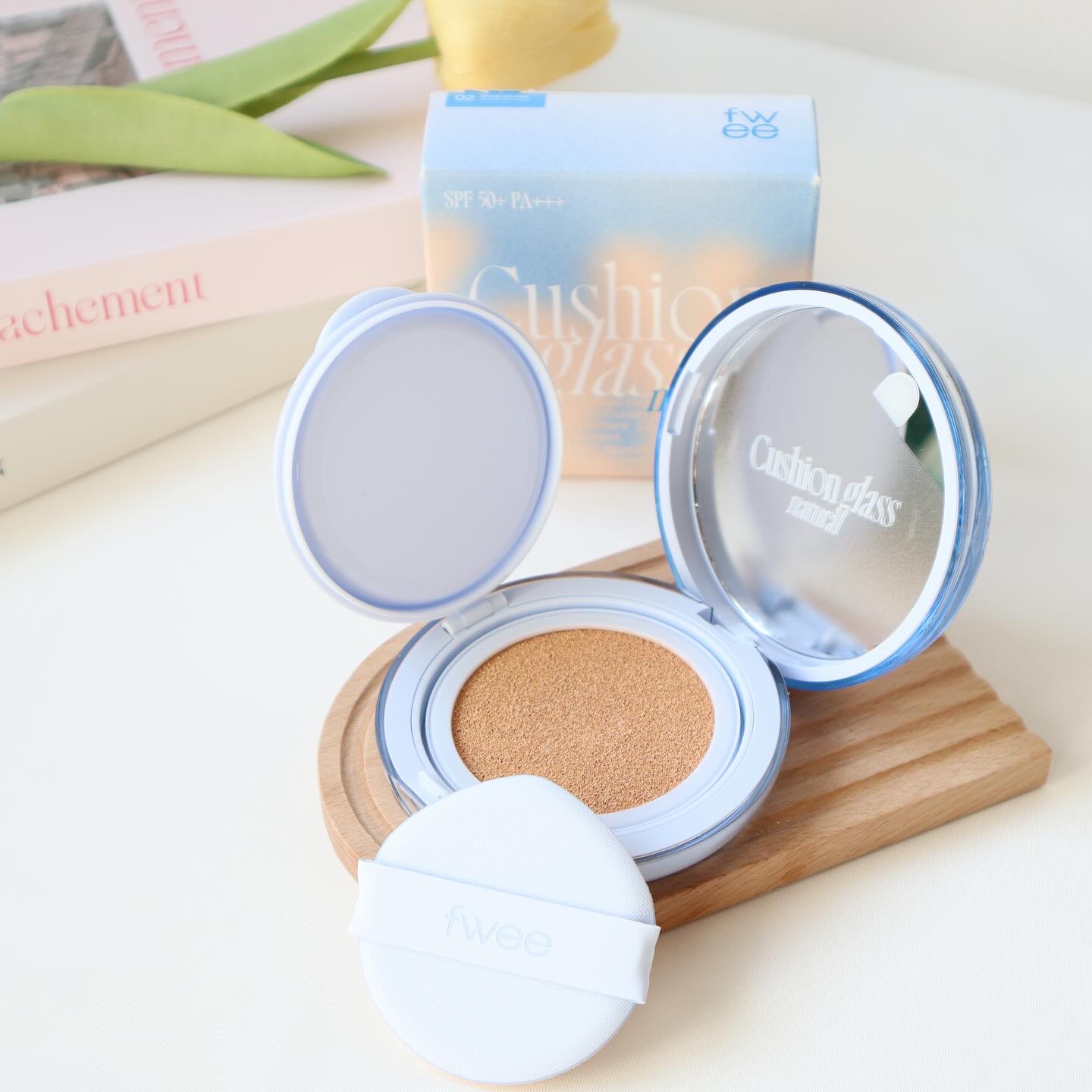 フィー クッションガラス ナチュラル/fwee/クッションファンデーションを使ったクチコミ（2枚目）