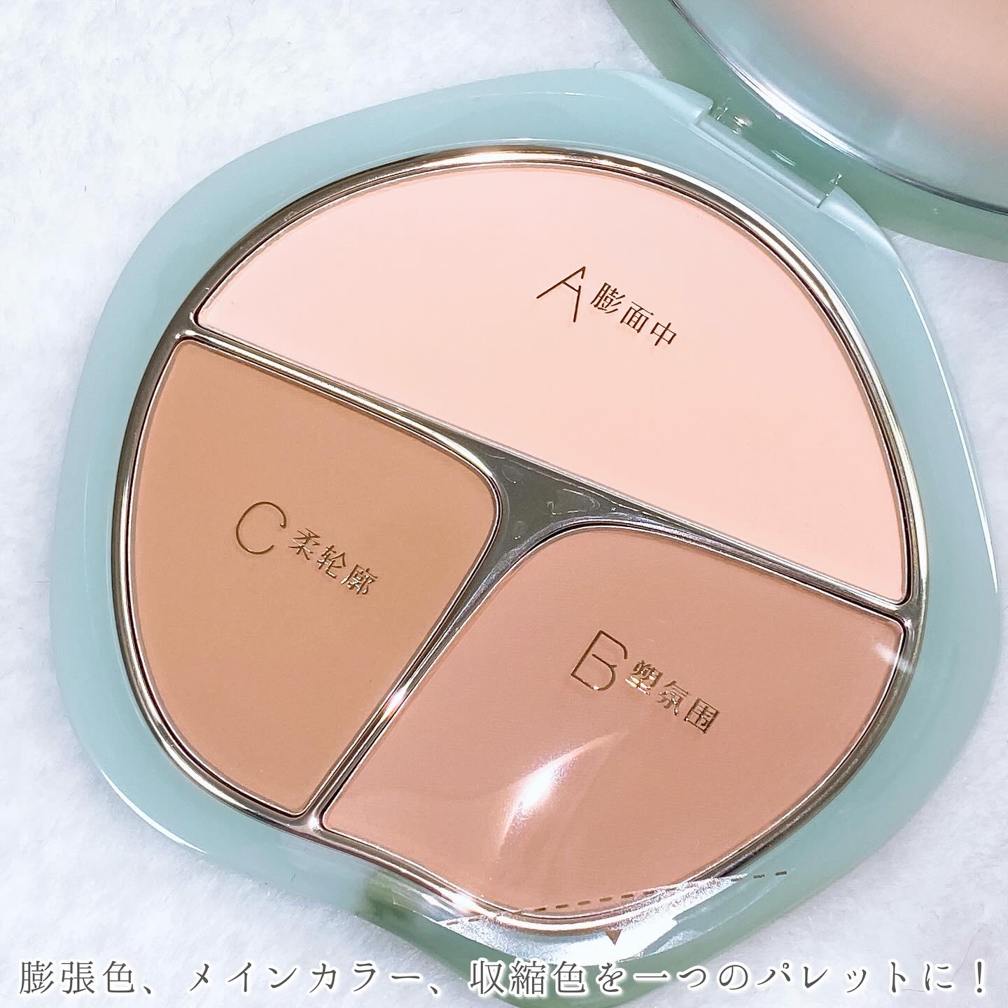 TIMAGE  3色チークパレット/TIMAGE/パウダーチークを使ったクチコミ（3枚目）