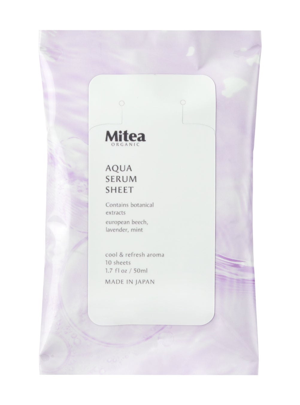 アクアセラムシート（ふきとり用化粧水シート） / mitera organics