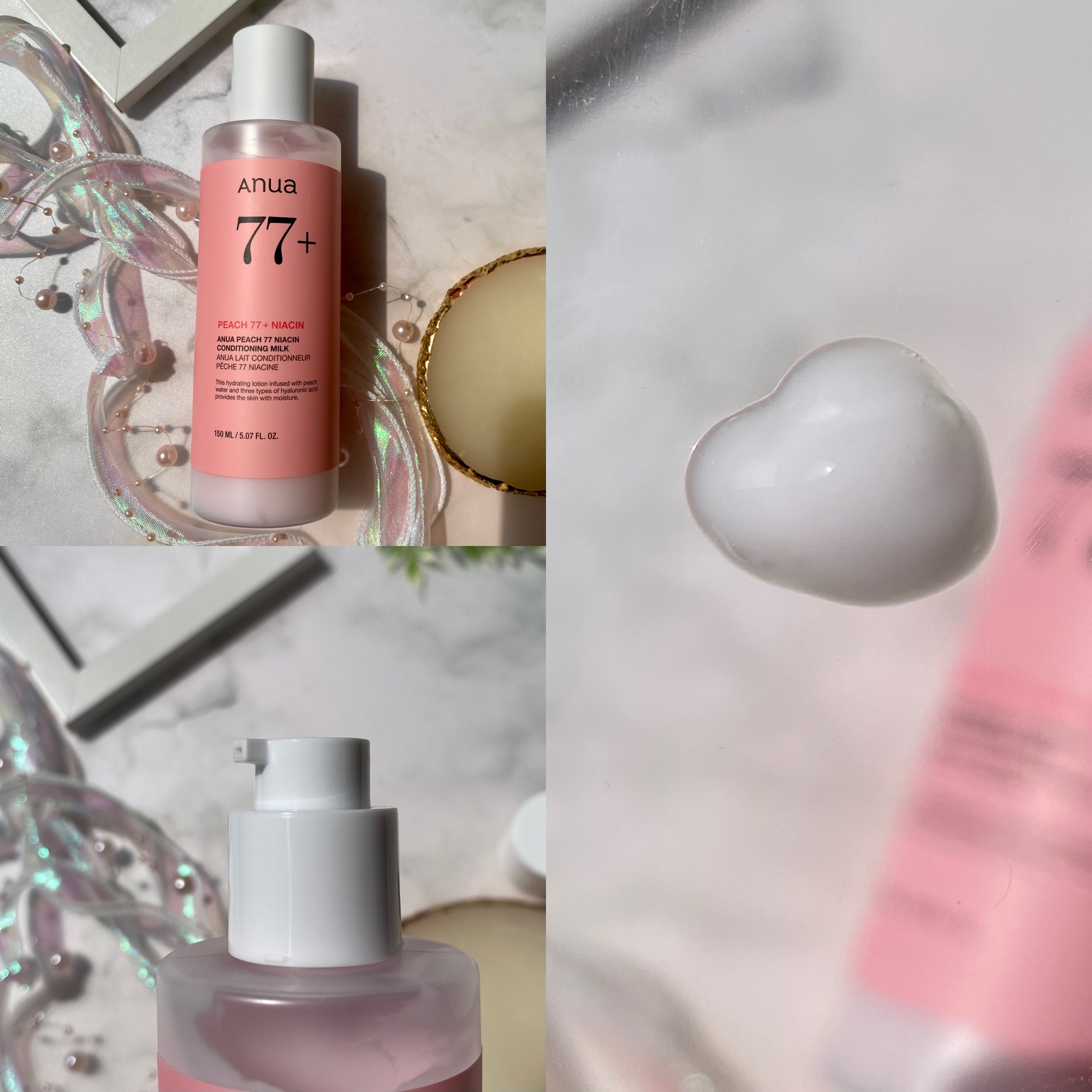 桃77%ナイアシンコンディショニングミルク/Anua/乳液を使ったクチコミ（3枚目）