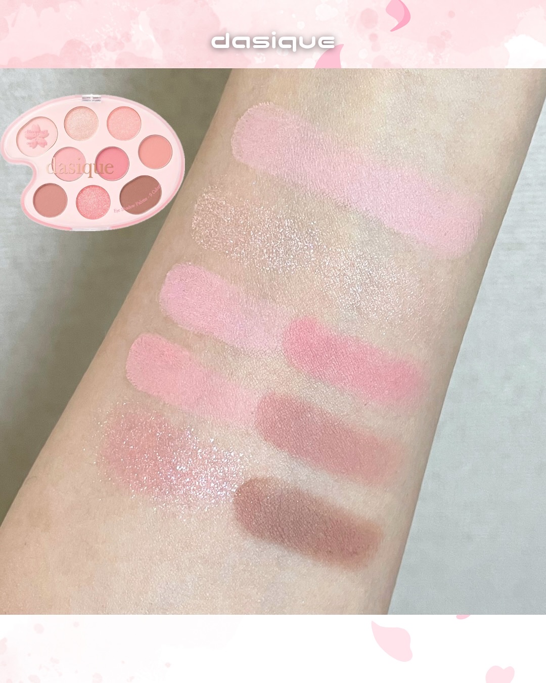 シャドウパレット 30 チェリーブロッサム /dasique/アイシャドウパレットを使ったクチコミ（3枚目）