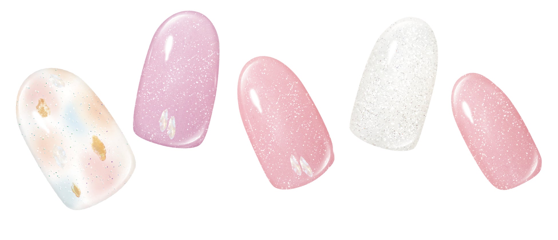 ハンドネイル ピンクラベンダーブリリアント