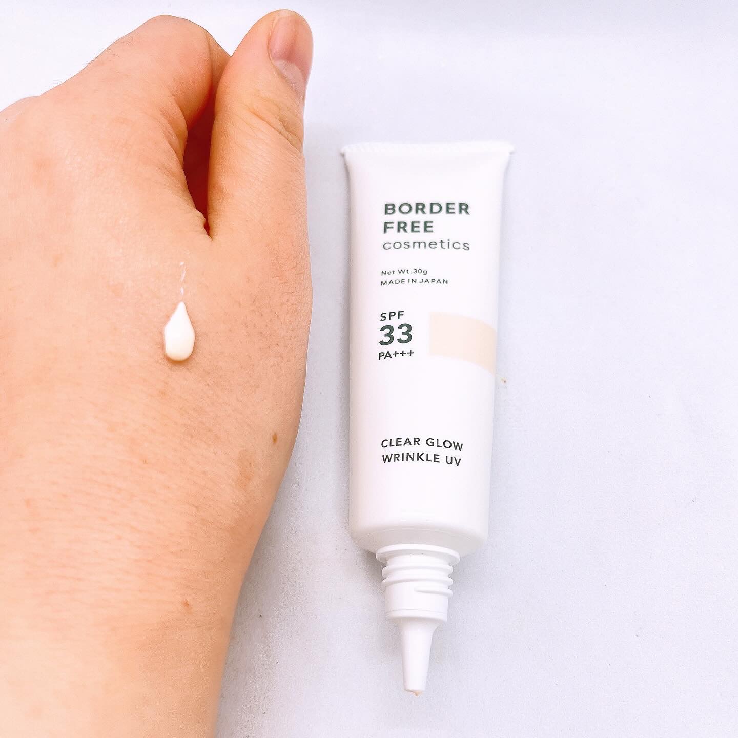 クリアグロウリンクルUV/BORDER FREE cosmetics/日焼け止め・UVケアを使ったクチコミ（2枚目）
