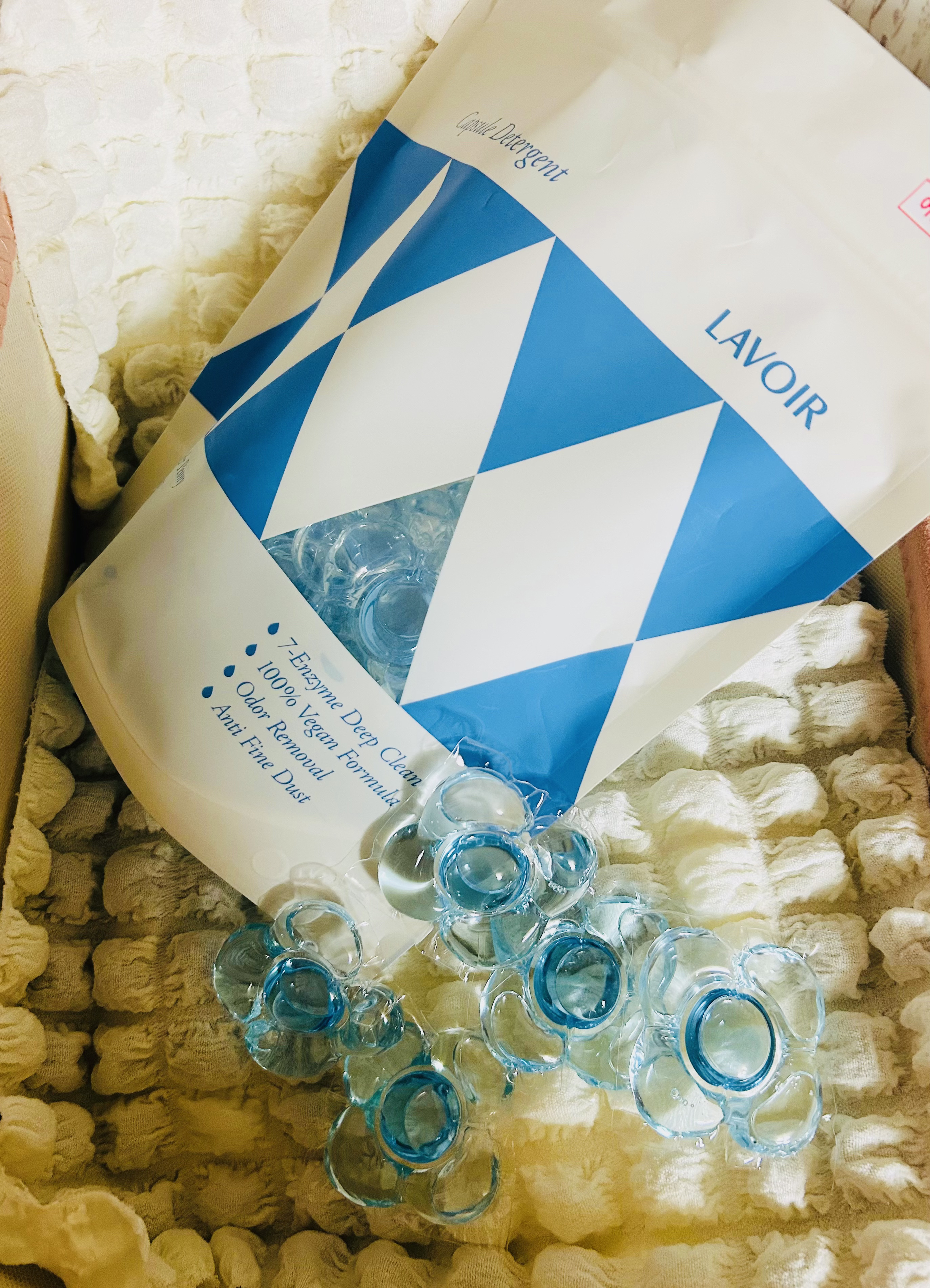 ヴィーガン部屋干しカプセル洗濯洗剤/LAVOIR/洗濯洗剤を使ったクチコミ（3枚目）