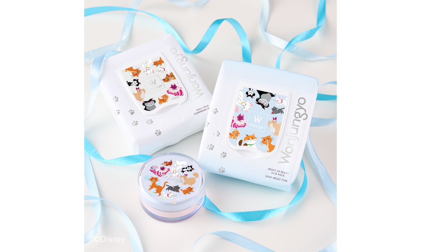 Wonjungyoの人気アイテムからディズニーの猫キャラを集めた限定パッケージが登場!のサムネイル