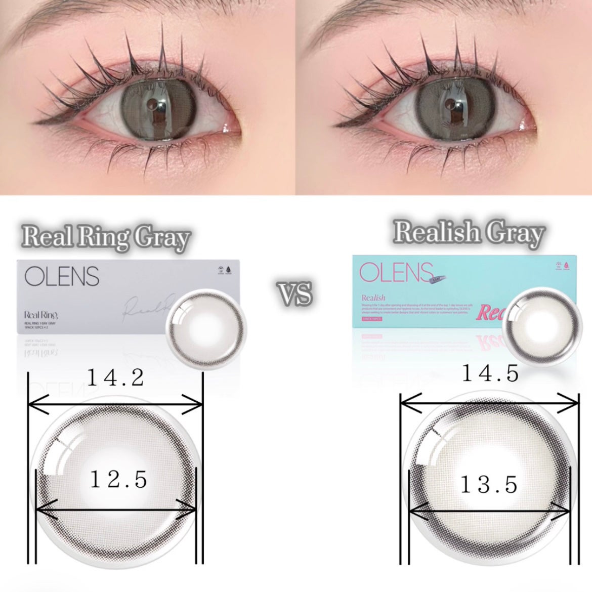Real Ring 1day/OLENS/ワンデー(1DAY)カラコンを使ったクチコミ(7枚目)
