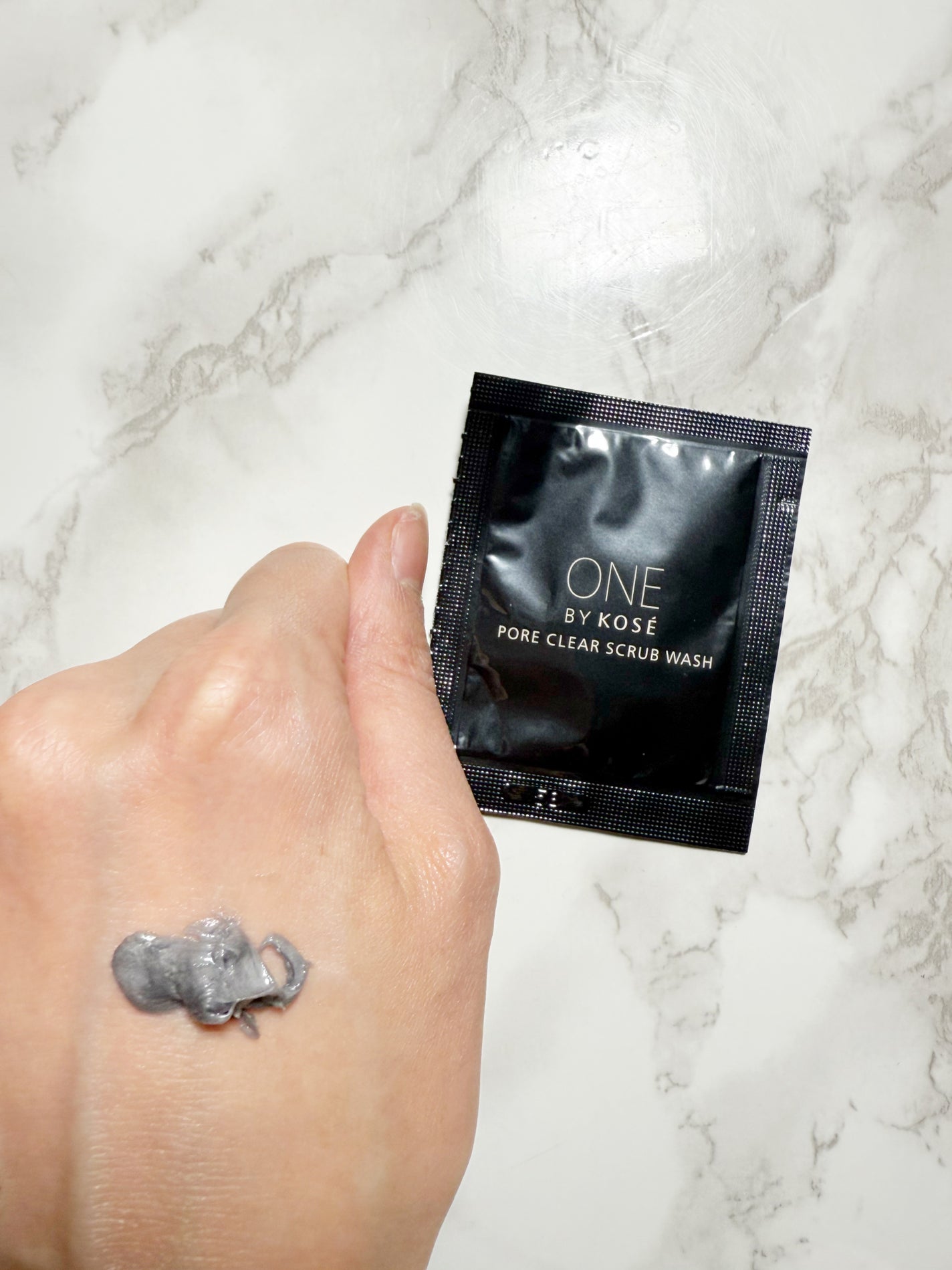 ポアクリア スクラブ ウォッシュ/ONE BY KOSE/洗顔フォームを使ったクチコミ(4枚目)