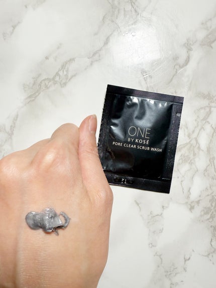 ポアクリア スクラブ ウォッシュ/ONE BY KOSE/洗顔フォームを使ったクチコミ(4枚目)