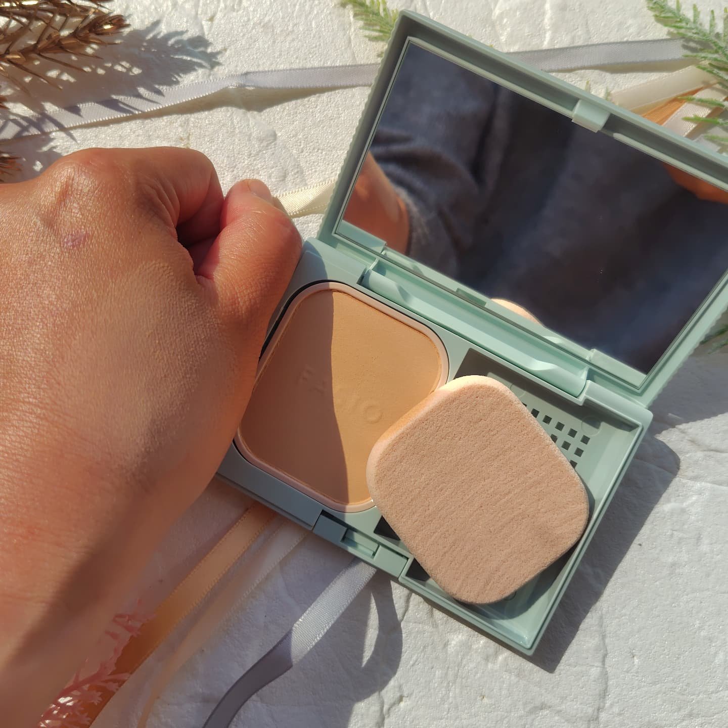 ヒトヌリカバー 耐久ファンデーション/FASIO/パウダーファンデーションを使ったクチコミ（2枚目）